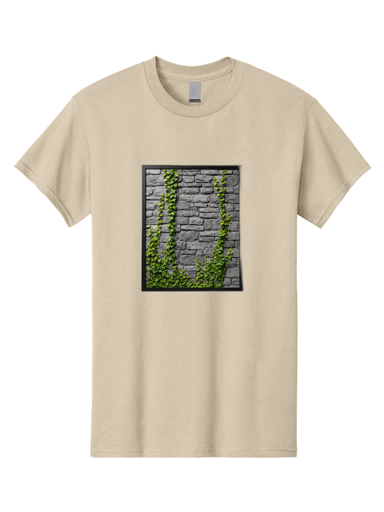Vines-On-Stone-Wall Men'S Graphic Tee, 100% Cotton, Comfortable Casual Summer Wear, Machine Washable, Vintage Camera, Old Camera, Antique Camera, Black Camera, Classic Photography, Photography Equipment, Nostalgic Device, Film Camera, Bah342