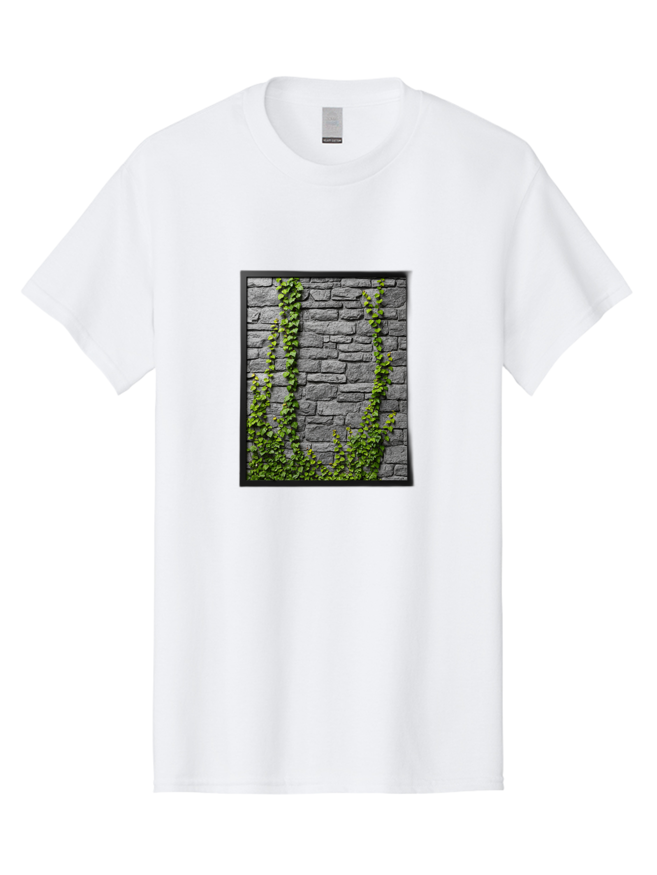 Vines-On-Stone-Wall Men'S Graphic Tee, 100% Cotton, Comfortable Casual Summer Wear, Machine Washable, Vintage Camera, Old Camera, Antique Camera, Black Camera, Classic Photography, Photography Equipment, Nostalgic Device, Film Camera, Bah342