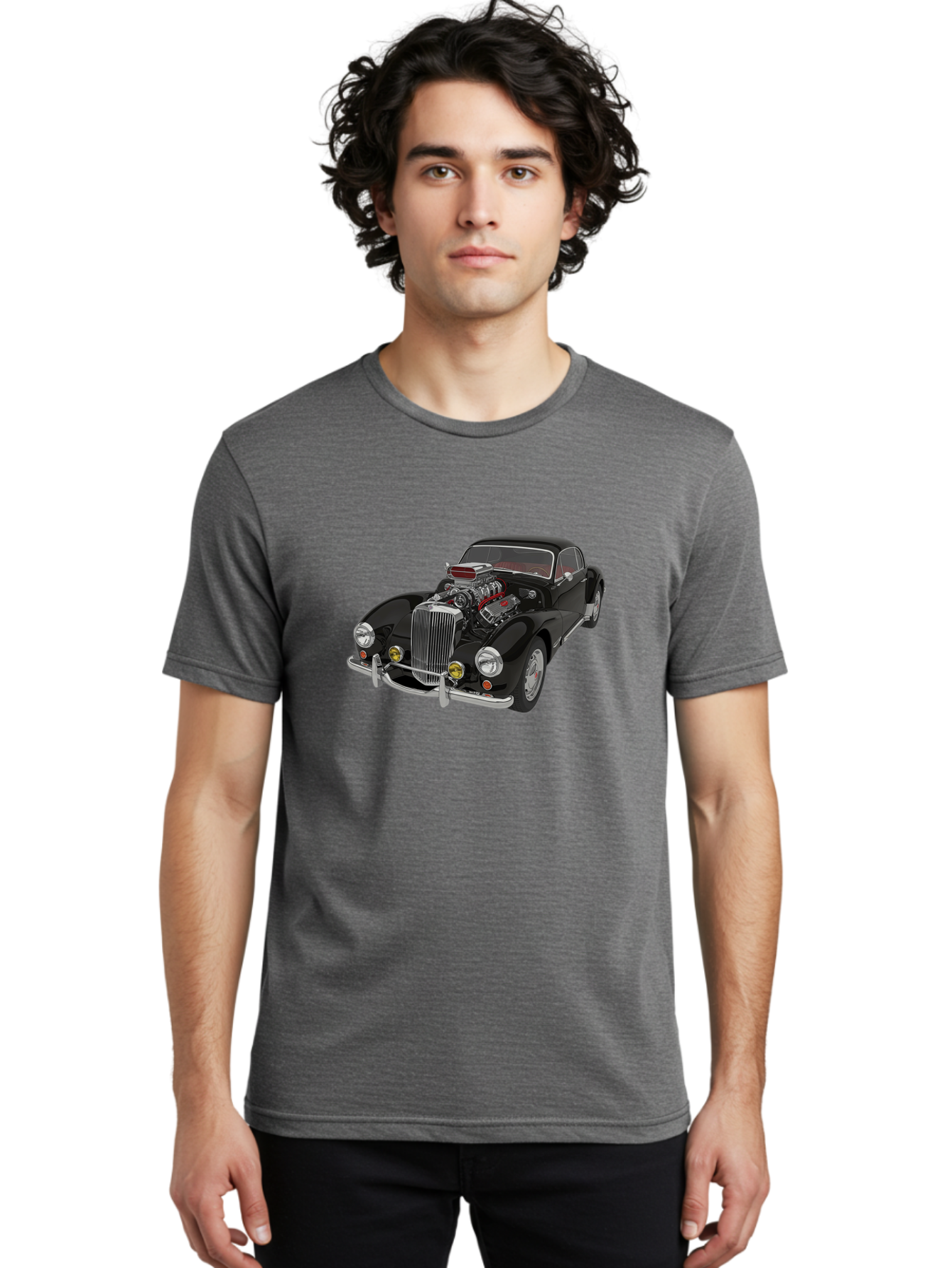 Vintage-Car Men'S Graphic Tee, 100% Cotton, Comfortable Casual Summer Wear, Machine Washable, Vintage Camera, Old Camera, Antique Camera, Black Camera, Classic Photography, Photography Equipment, Nostalgic Device, Film Camera, Camera Art Bah343