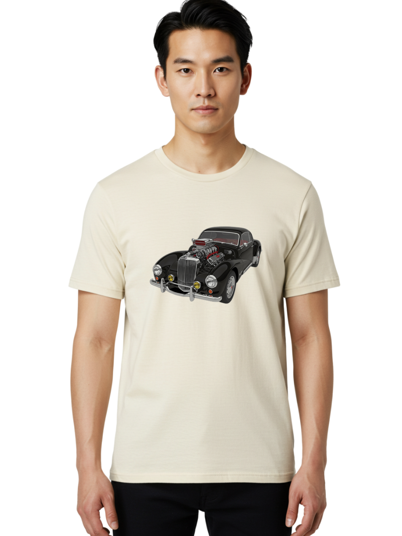 Vintage-Car Men'S Graphic Tee, 100% Cotton, Comfortable Casual Summer Wear, Machine Washable, Vintage Camera, Old Camera, Antique Camera, Black Camera, Classic Photography, Photography Equipment, Nostalgic Device, Film Camera, Camera Art Bah343