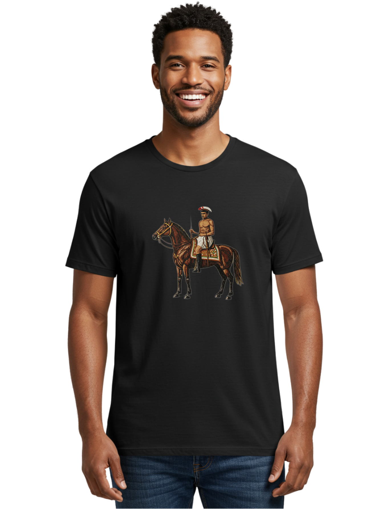 Warrior-On-Horse Men'S Graphic Tee, 100% Cotton, Comfortable Casual Summer Wear, Machine Washable, Vintage Camera, Old Camera, Antique Camera, Black Camera, Classic Photography, Photography Equipment, Nostalgic Device, Film Camera, Camera Art Bah355
