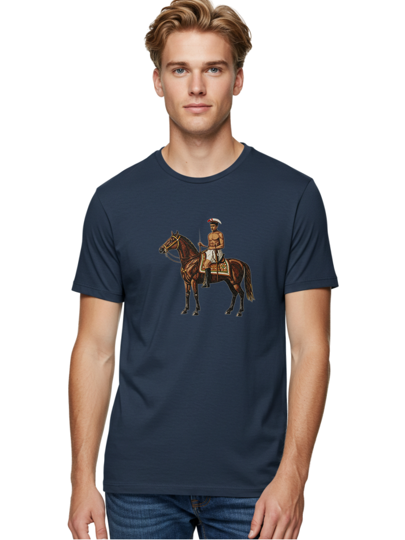 Warrior-On-Horse Men'S Graphic Tee, 100% Cotton, Comfortable Casual Summer Wear, Machine Washable, Vintage Camera, Old Camera, Antique Camera, Black Camera, Classic Photography, Photography Equipment, Nostalgic Device, Film Camera, Camera Art Bah355