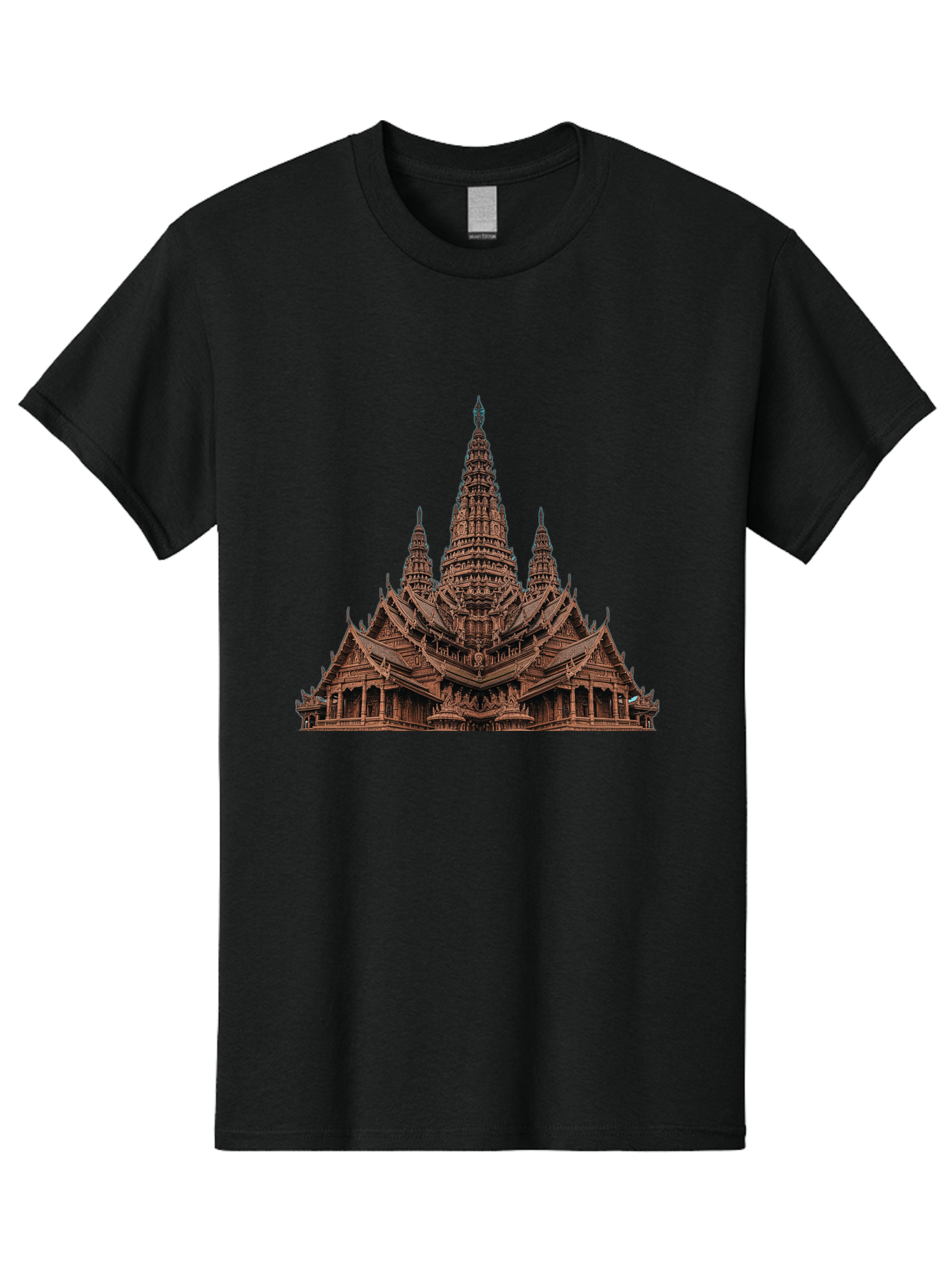 Wat-Arun-1 Men'S Graphic Tee, 100% Cotton, Comfortable Casual Summer Wear, Machine Washable, Vintage Camera, Old Camera, Antique Camera, Black Camera, Classic Photography, Photography Equipment, Nostalgic Device, Film Camera, Camera Art Bah357