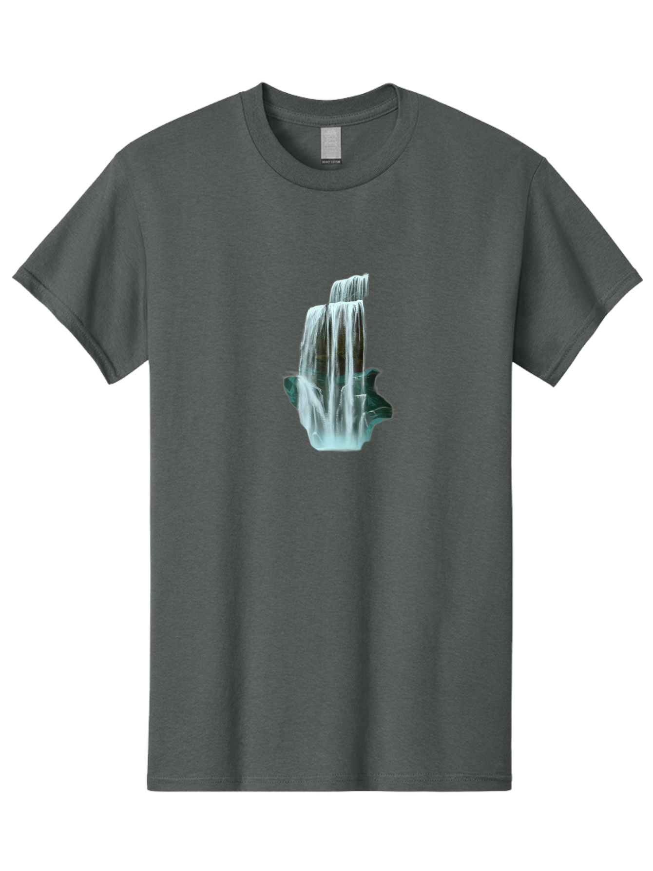 Waterfall Men'S Graphic Tee, 100% Cotton, Comfortable Casual Summer Wear, Machine Washable, Vintage Camera, Old Camera, Antique Camera, Black Camera, Classic Photography, Photography Equipment, Nostalgic Device, Film Camera, Camera Art Bah362