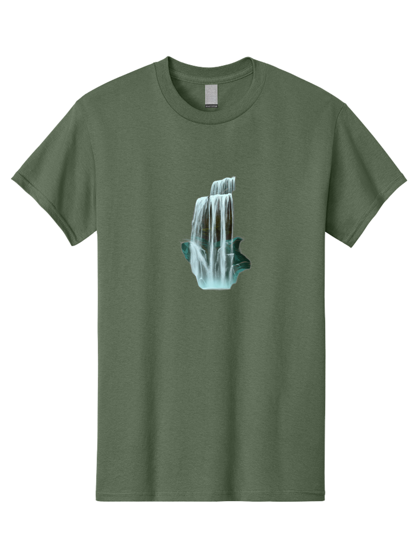 Waterfall Men'S Graphic Tee, 100% Cotton, Comfortable Casual Summer Wear, Machine Washable, Vintage Camera, Old Camera, Antique Camera, Black Camera, Classic Photography, Photography Equipment, Nostalgic Device, Film Camera, Camera Art Bah362