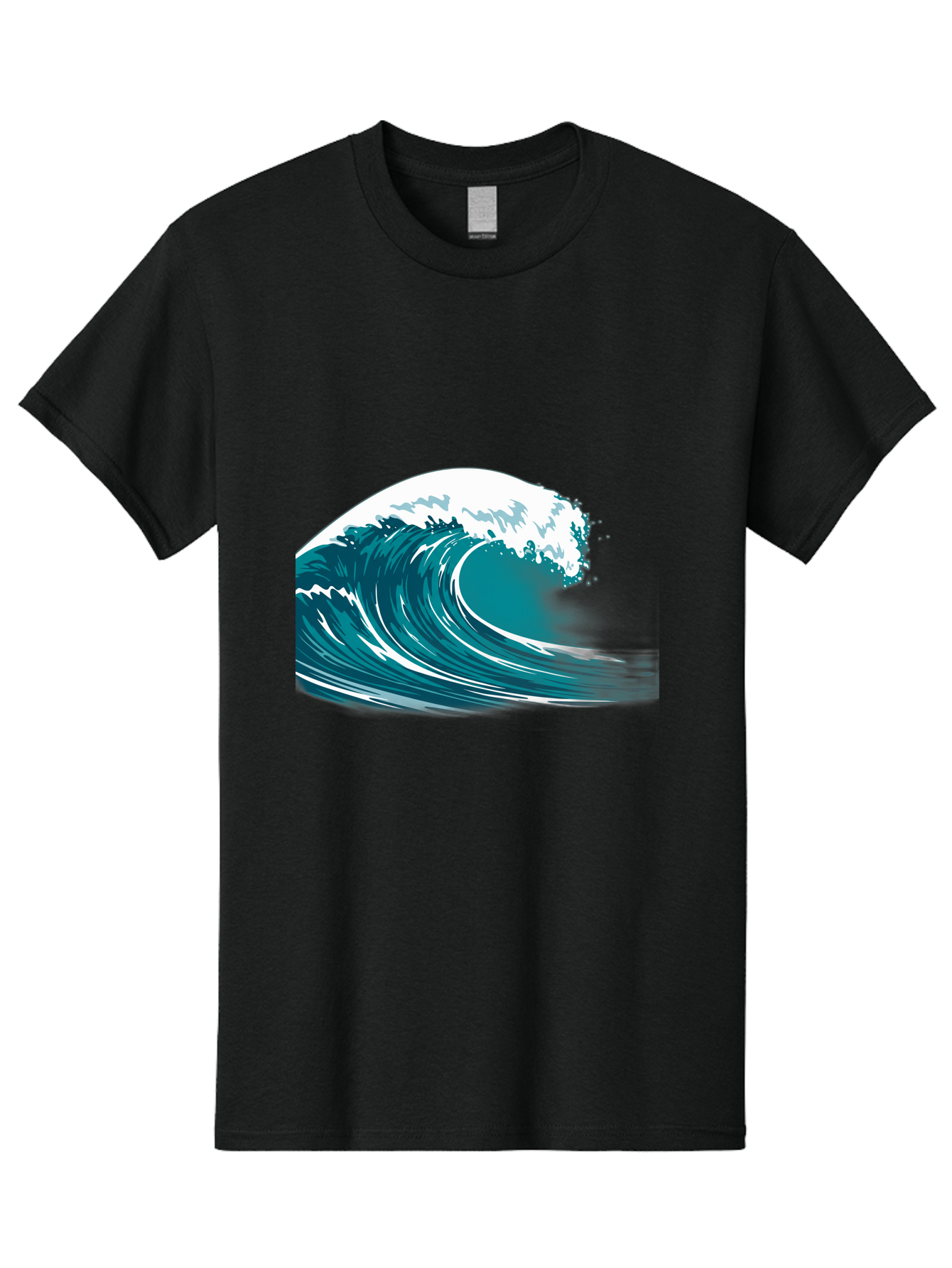 Wave Men'S Graphic Tee, 100% Cotton, Comfortable Casual Summer Wear, Machine Washable, Vintage Camera, Old Camera, Antique Camera, Black Camera, Classic Photography, Photography Equipment, Nostalgic Device, Film Camera, Camera Art Bah364