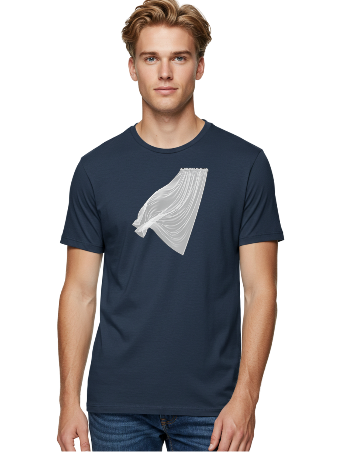 White-Curtain-1 Men'S Graphic Tee, 100% Cotton, Comfortable Casual Summer Wear, Machine Washable, Vintage Camera, Old Camera, Antique Camera, Black Camera, Classic Photography, Photography Equipment, Nostalgic Device, Film Camera, Camera Art Bah370