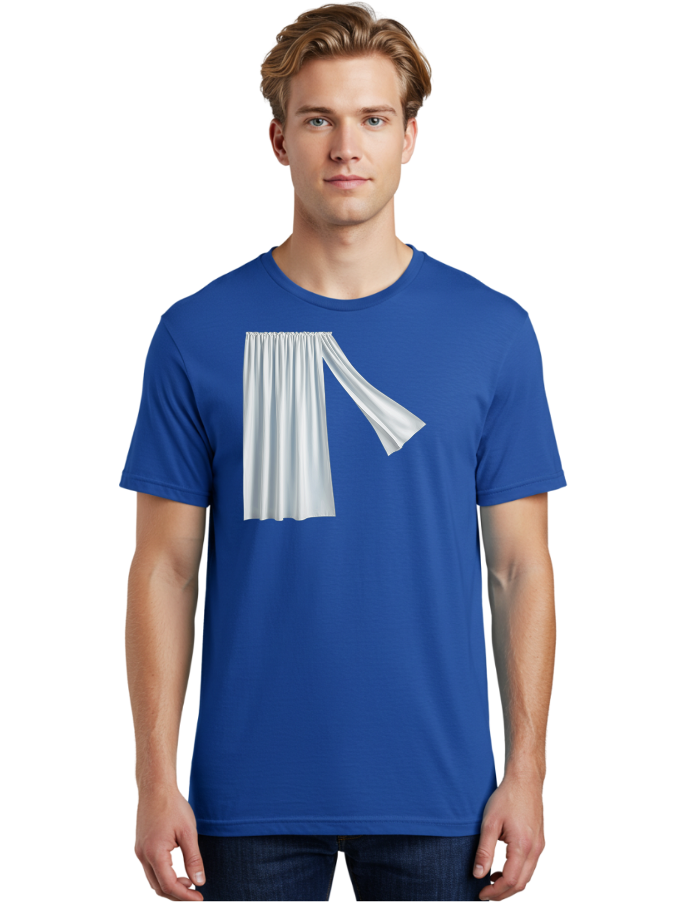 White-Curtain-2 Men'S Graphic Tee, 100% Cotton, Comfortable Casual Summer Wear, Machine Washable, Vintage Camera, Old Camera, Antique Camera, Black Camera, Classic Photography, Photography Equipment, Nostalgic Device, Film Camera, Camera Art Bah371