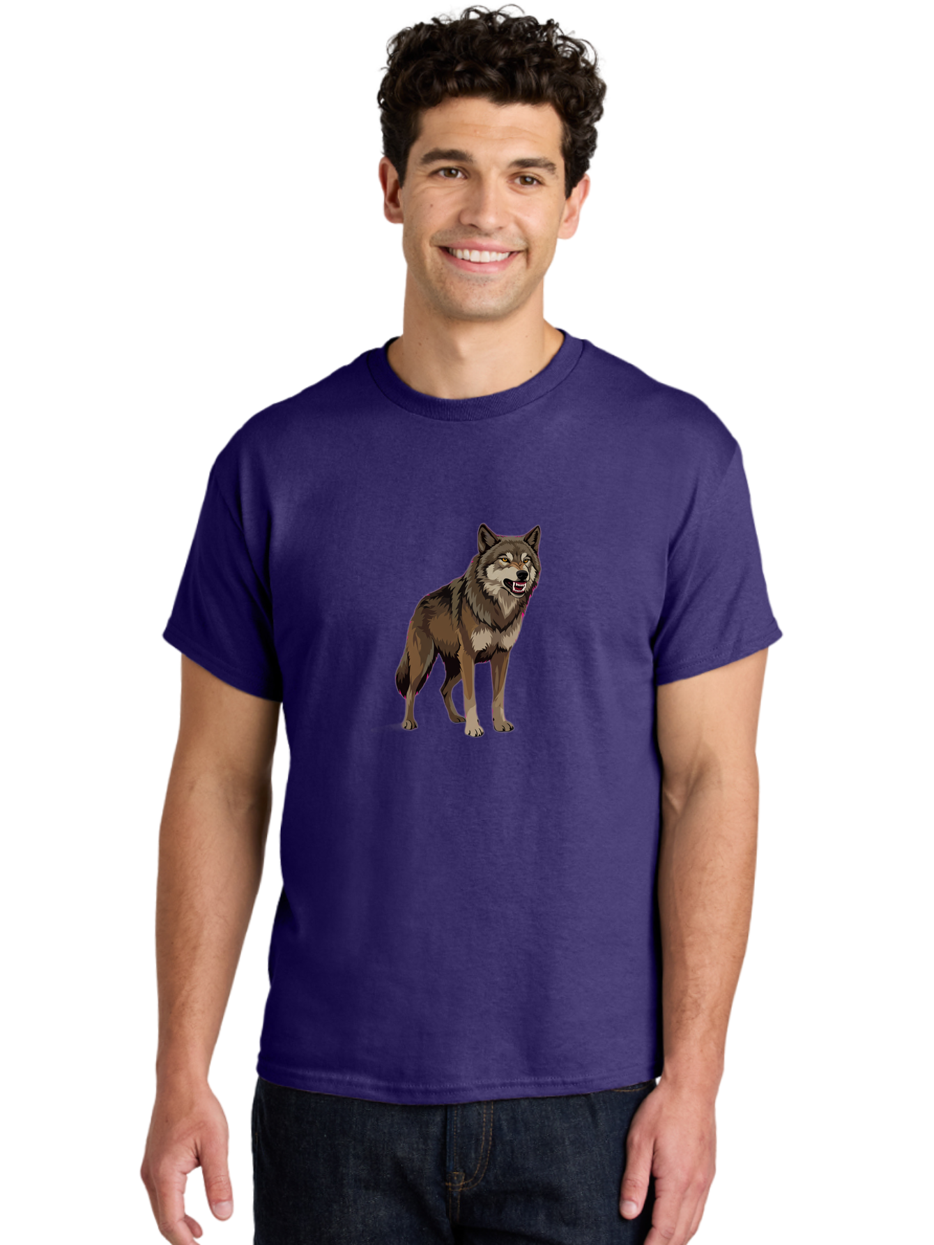 Wolf Men'S Graphic Tee, 100% Cotton, Comfortable Casual Summer Wear, Machine Washable, Vintage Camera, Old Camera, Antique Camera, Black Camera, Classic Photography, Photography Equipment, Nostalgic Device, Film Camera, Camera Art Bah390