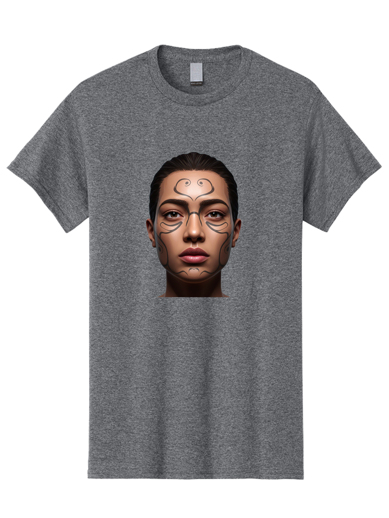 Woman-With-Tribal-Face-Paint Men'S Graphic Tee, 100% Cotton, Comfortable Casual Summer Wear, Machine Washable, Vintage Camera, Old Camera, Antique Camera, Black Camera, Classic Photography, Photography Equipment, Nostalgic Device, Film Camera, Bah396