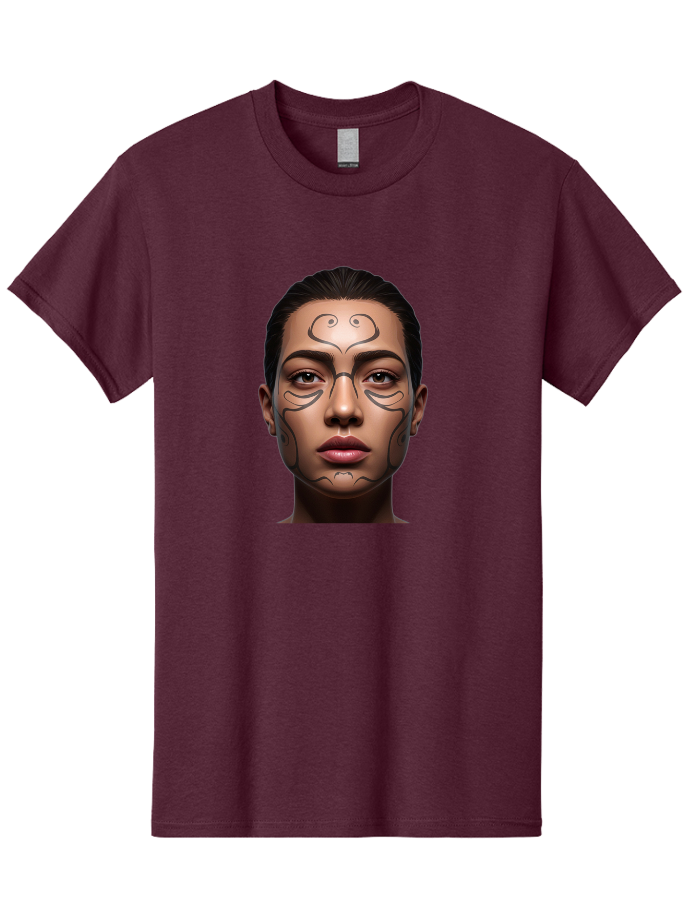 Woman-With-Tribal-Face-Paint Men'S Graphic Tee, 100% Cotton, Comfortable Casual Summer Wear, Machine Washable, Vintage Camera, Old Camera, Antique Camera, Black Camera, Classic Photography, Photography Equipment, Nostalgic Device, Film Camera, Bah396