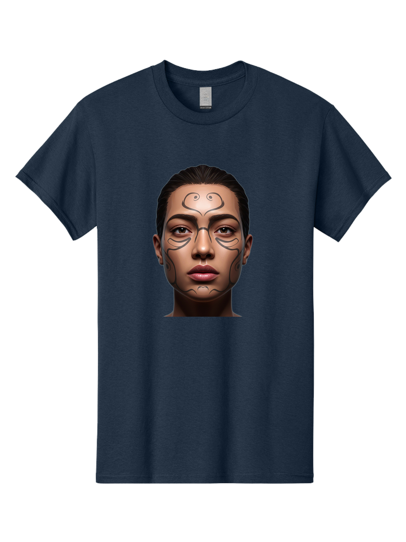 Woman-With-Tribal-Face-Paint Men'S Graphic Tee, 100% Cotton, Comfortable Casual Summer Wear, Machine Washable, Vintage Camera, Old Camera, Antique Camera, Black Camera, Classic Photography, Photography Equipment, Nostalgic Device, Film Camera, Bah396