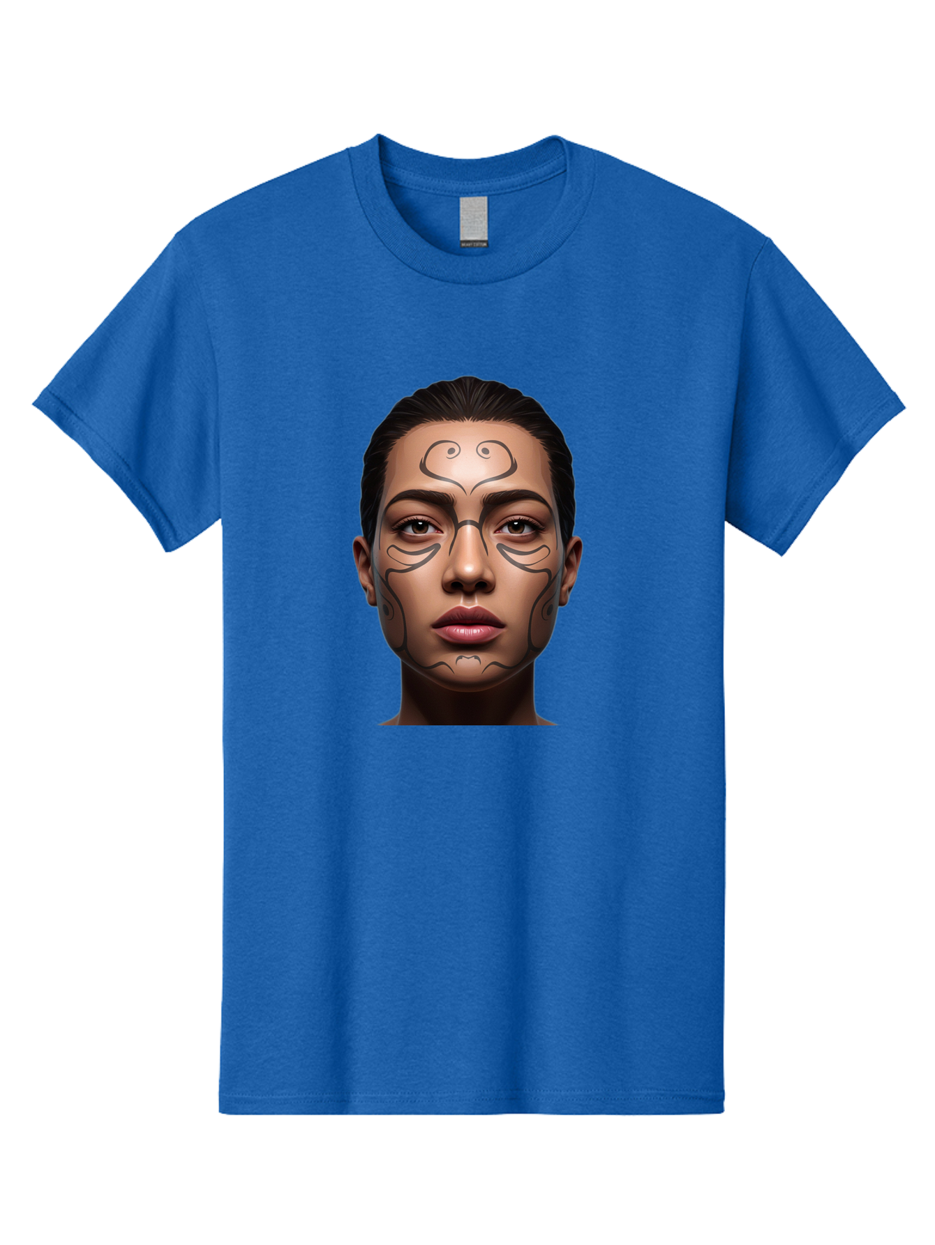 Woman-With-Tribal-Face-Paint Men'S Graphic Tee, 100% Cotton, Comfortable Casual Summer Wear, Machine Washable, Vintage Camera, Old Camera, Antique Camera, Black Camera, Classic Photography, Photography Equipment, Nostalgic Device, Film Camera, Bah396