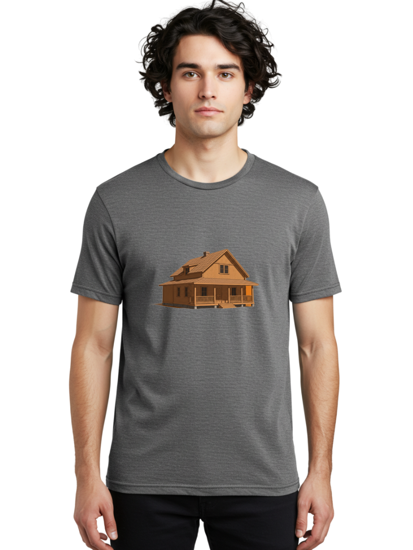 Wooden-House Men'S Graphic Tee, 100% Cotton, Comfortable Casual Summer Wear, Machine Washable, Vintage Camera, Old Camera, Antique Camera, Black Camera, Classic Photography, Photography Equipment, Nostalgic Device, Film Camera, Camera Art Bah399