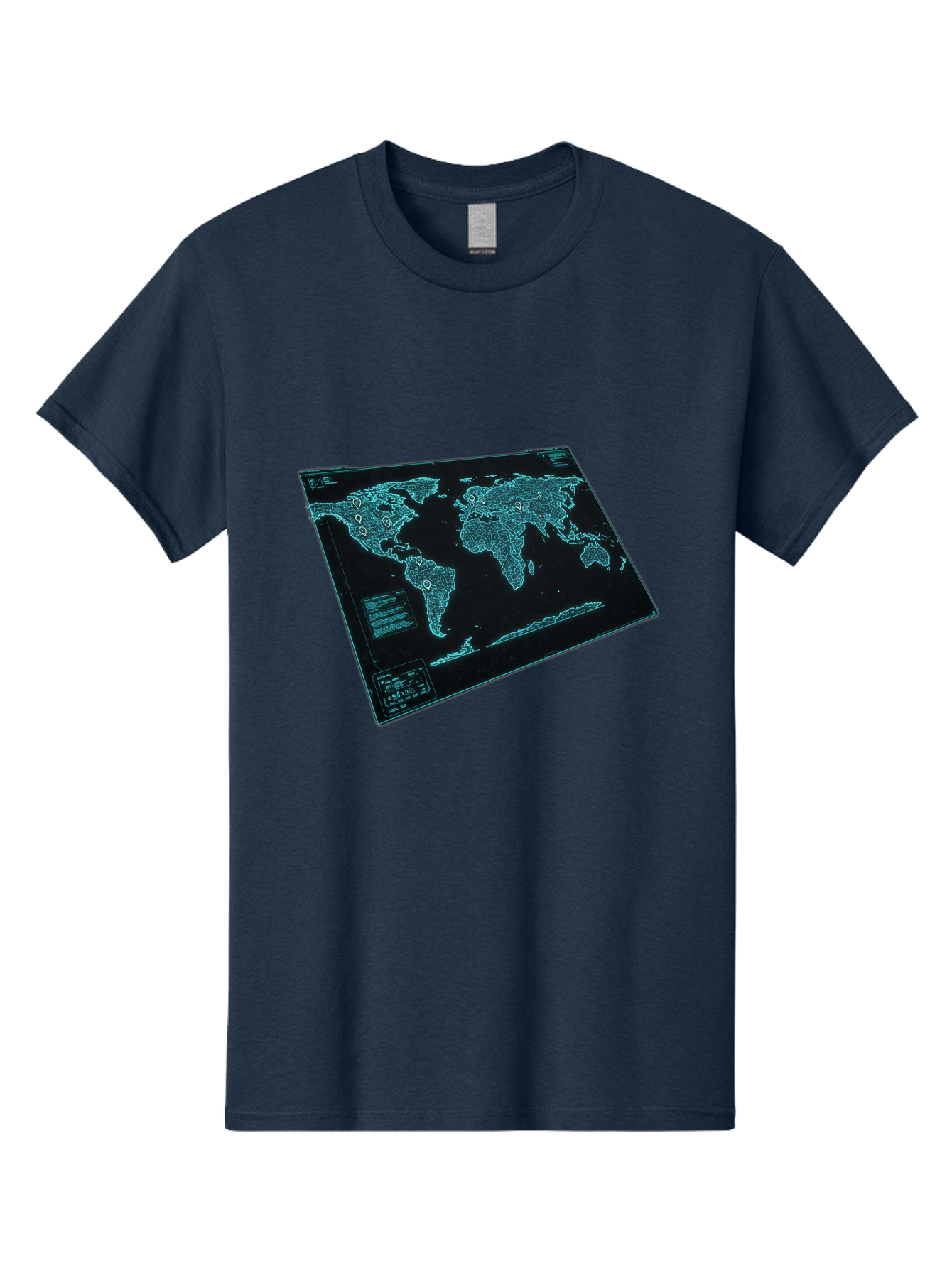 World-Map-1 Men'S Graphic Tee, 100% Cotton, Comfortable Casual Summer Wear, Machine Washable, Vintage Camera, Old Camera, Antique Camera, Black Camera, Classic Photography, Photography Equipment, Nostalgic Device, Film Camera, Camera Art Bah402