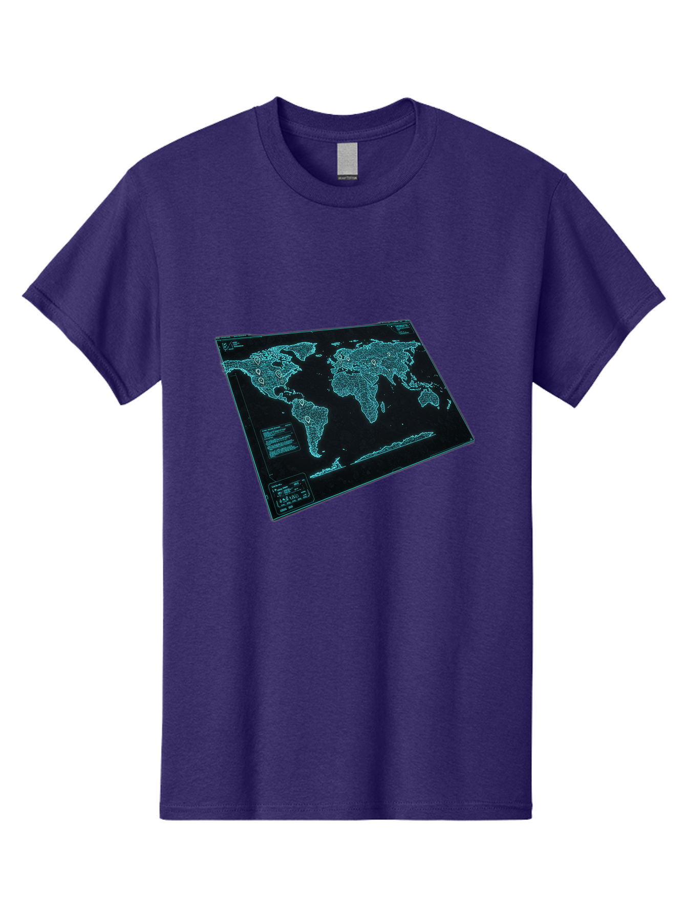 World-Map-1 Men'S Graphic Tee, 100% Cotton, Comfortable Casual Summer Wear, Machine Washable, Vintage Camera, Old Camera, Antique Camera, Black Camera, Classic Photography, Photography Equipment, Nostalgic Device, Film Camera, Camera Art Bah402