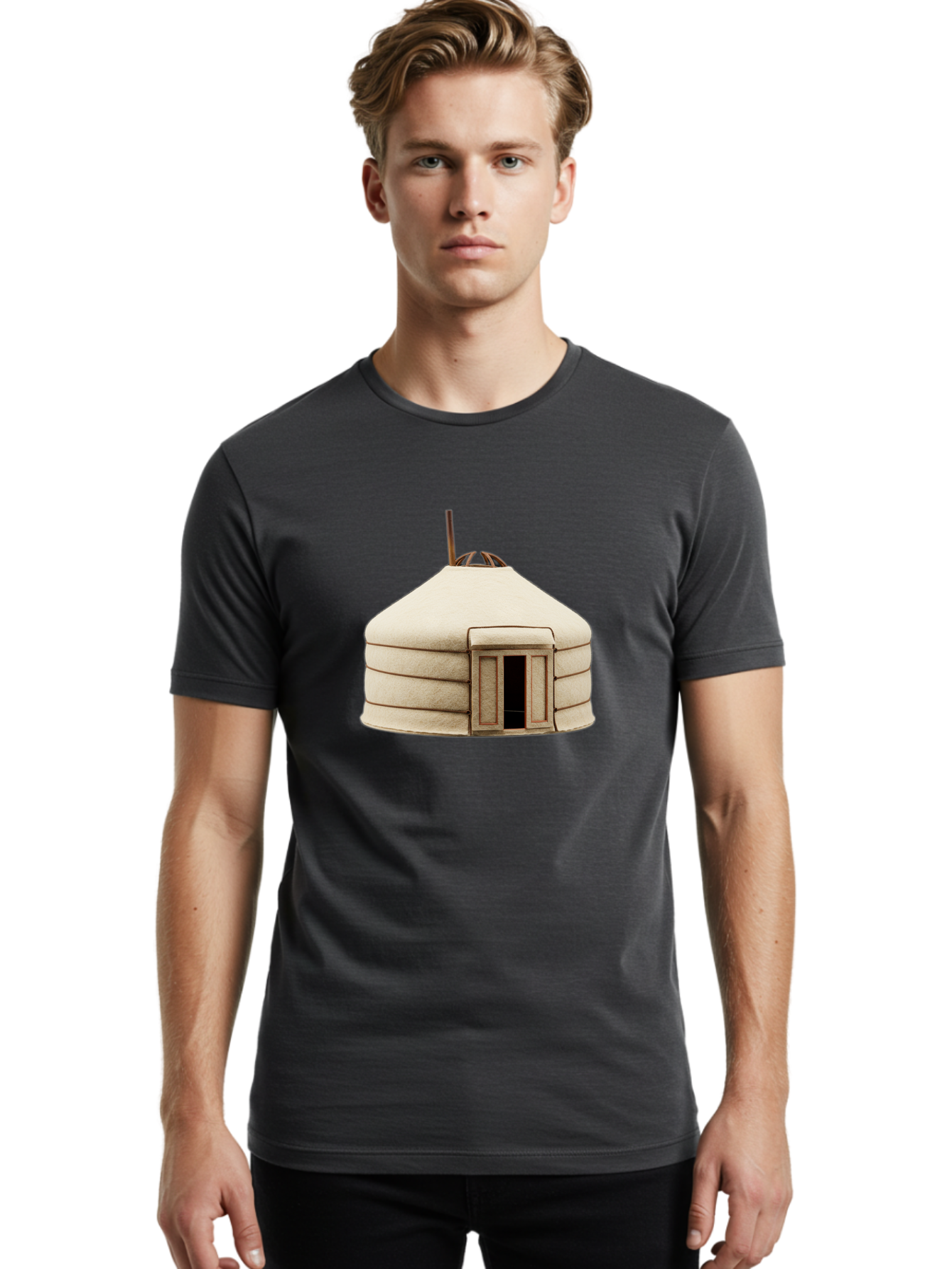 Yurt-1 Men'S Graphic Tee, 100% Cotton, Comfortable Casual Summer Wear, Machine Washable, Vintage Camera, Old Camera, Antique Camera, Black Camera, Classic Photography, Photography Equipment, Nostalgic Device, Film Camera, Camera Art Bah409