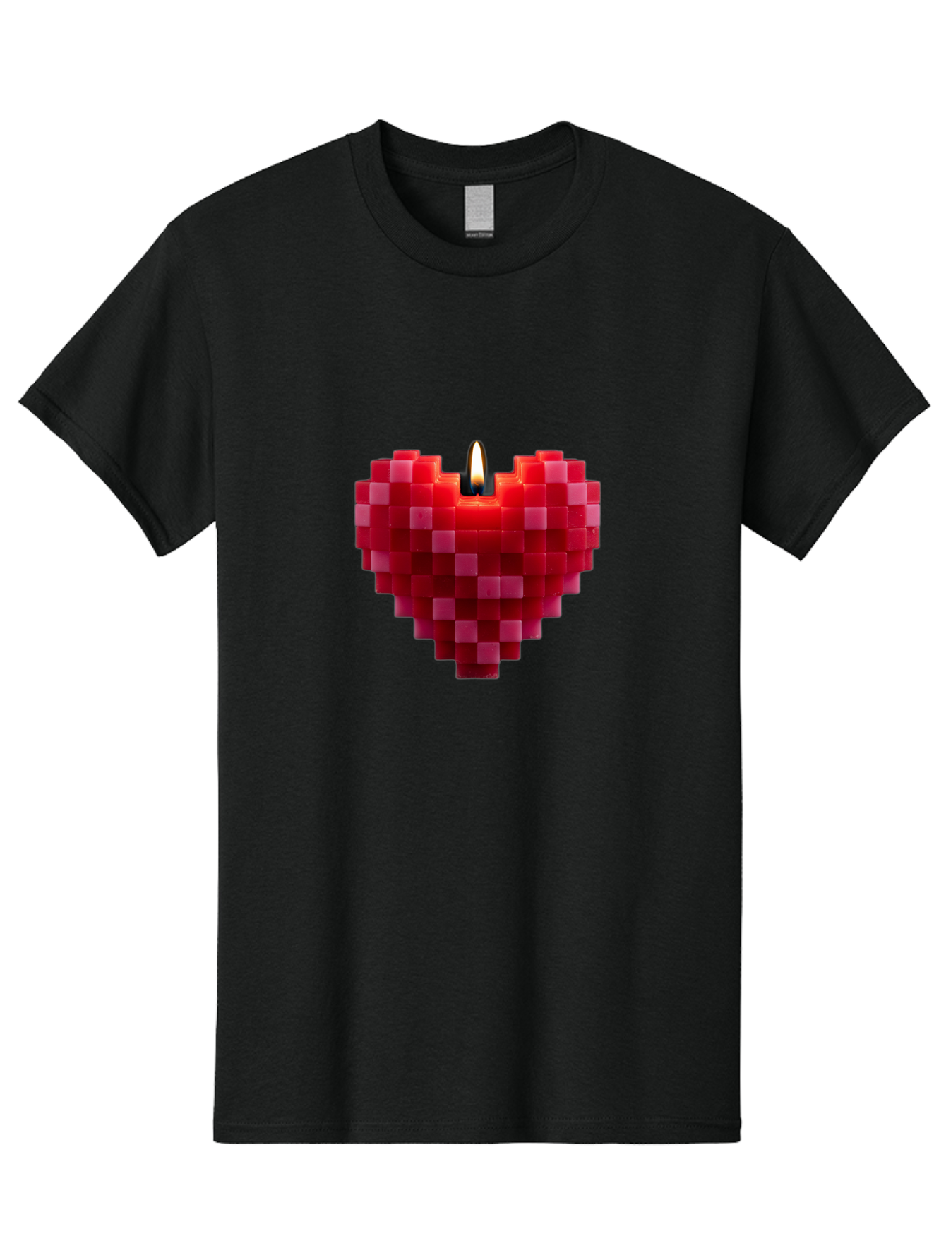 3D-Red-Heart-Candle Men'S Graphic Tee, 100% Cotton, Comfortable Casual Summer Wear, Machine Washable, Vintage Camera, Old Camera, Antique Camera, Black Camera, Classic Photography, Photography Equipment, Nostalgic Device, Film Camera, Bah419
