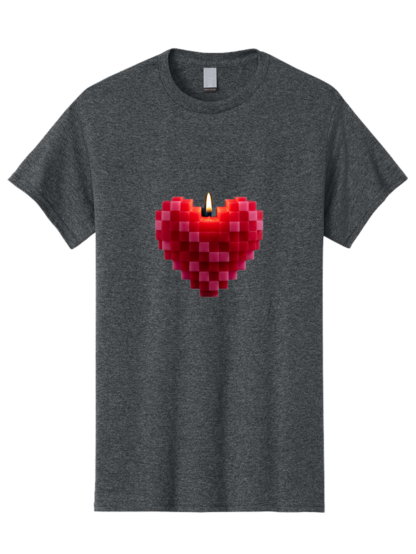 3D-Red-Heart-Candle Men'S Graphic Tee, 100% Cotton, Comfortable Casual Summer Wear, Machine Washable, Vintage Camera, Old Camera, Antique Camera, Black Camera, Classic Photography, Photography Equipment, Nostalgic Device, Film Camera, Bah419