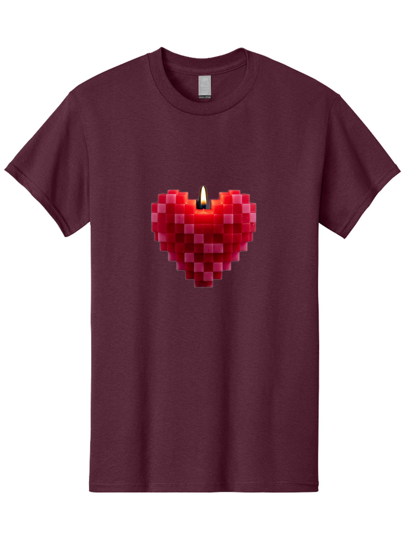 3D-Red-Heart-Candle Men'S Graphic Tee, 100% Cotton, Comfortable Casual Summer Wear, Machine Washable, Vintage Camera, Old Camera, Antique Camera, Black Camera, Classic Photography, Photography Equipment, Nostalgic Device, Film Camera, Bah419