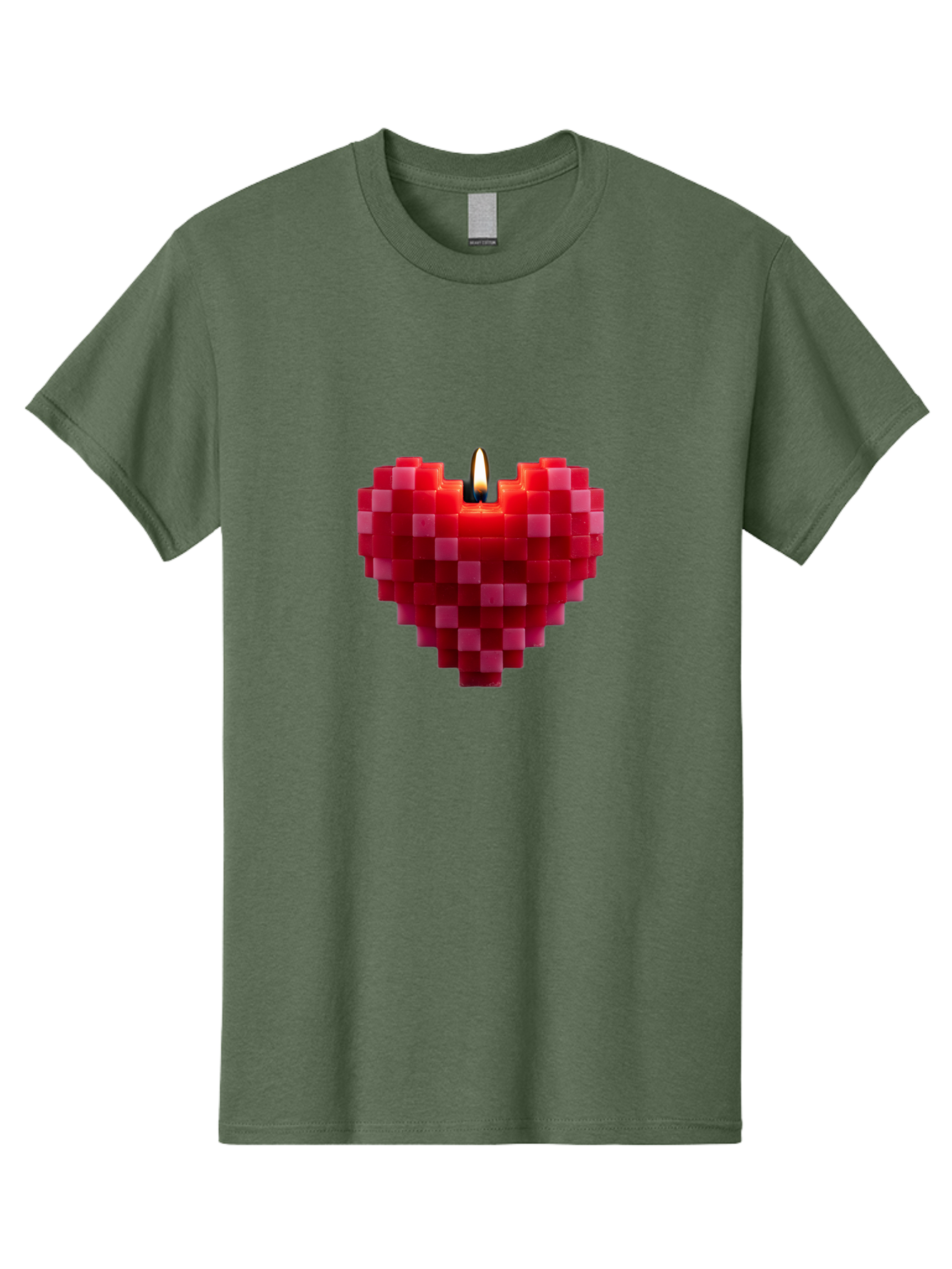 3D-Red-Heart-Candle Men'S Graphic Tee, 100% Cotton, Comfortable Casual Summer Wear, Machine Washable, Vintage Camera, Old Camera, Antique Camera, Black Camera, Classic Photography, Photography Equipment, Nostalgic Device, Film Camera, Bah419