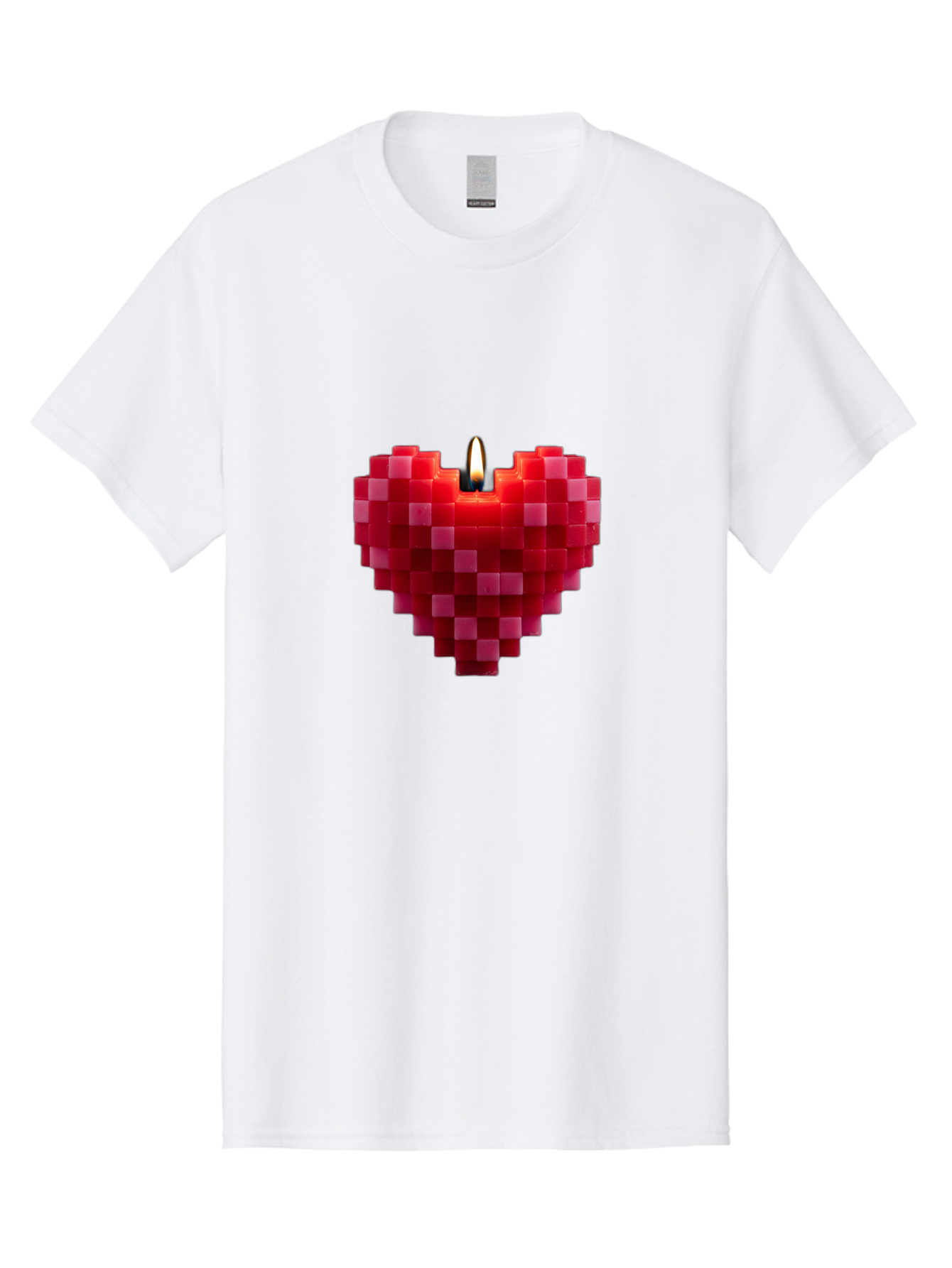 3D-Red-Heart-Candle Men'S Graphic Tee, 100% Cotton, Comfortable Casual Summer Wear, Machine Washable, Vintage Camera, Old Camera, Antique Camera, Black Camera, Classic Photography, Photography Equipment, Nostalgic Device, Film Camera, Bah419