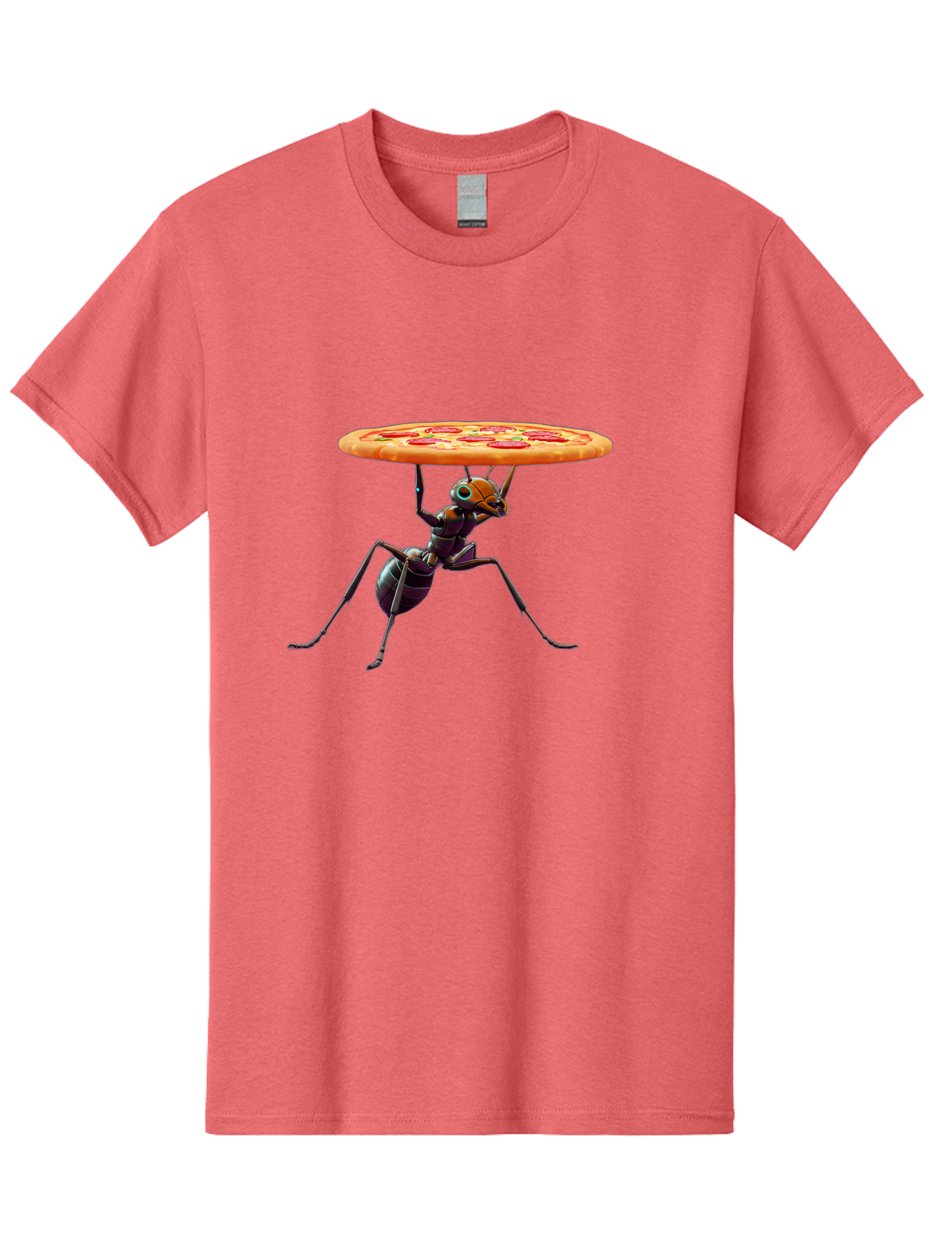Ant-Carrying-Pizza-1 Men'S Graphic Tee, 100% Cotton, Comfortable Casual Summer Wear, Machine Washable, Vintage Camera, Old Camera, Antique Camera, Black Camera, Classic Photography, Photography Equipment, Nostalgic Device, Film Camera, Bah437