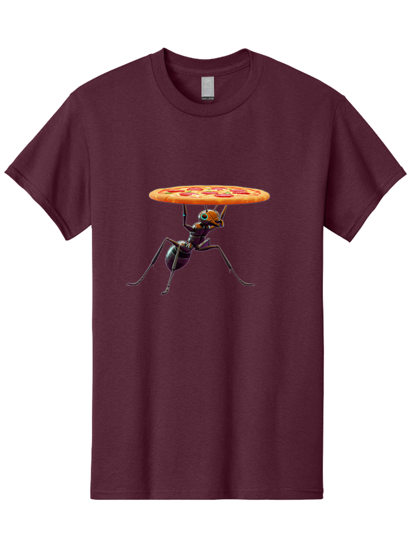 Ant-Carrying-Pizza-1 Men'S Graphic Tee, 100% Cotton, Comfortable Casual Summer Wear, Machine Washable, Vintage Camera, Old Camera, Antique Camera, Black Camera, Classic Photography, Photography Equipment, Nostalgic Device, Film Camera, Bah437