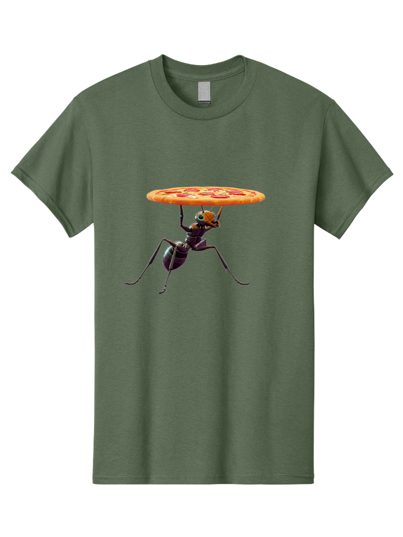 Ant-Carrying-Pizza-1 Men'S Graphic Tee, 100% Cotton, Comfortable Casual Summer Wear, Machine Washable, Vintage Camera, Old Camera, Antique Camera, Black Camera, Classic Photography, Photography Equipment, Nostalgic Device, Film Camera, Bah437