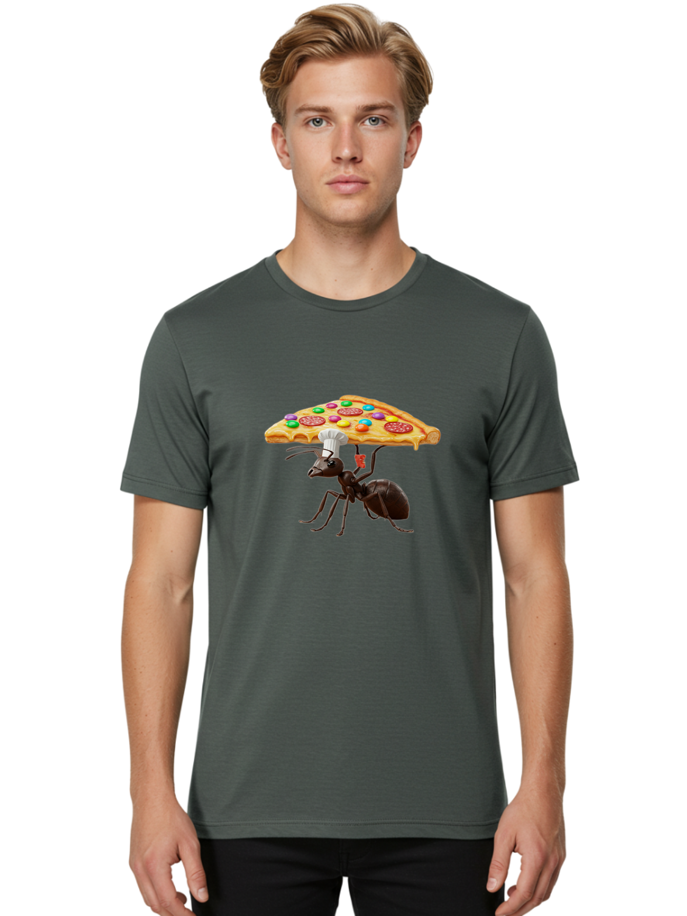 Ant-Chef-Pizza Men'S Graphic Tee, 100% Cotton, Comfortable Casual Summer Wear, Machine Washable, Vintage Camera, Old Camera, Antique Camera, Black Camera, Classic Photography, Photography Equipment, Nostalgic Device, Film Camera, Camera Art Bah443