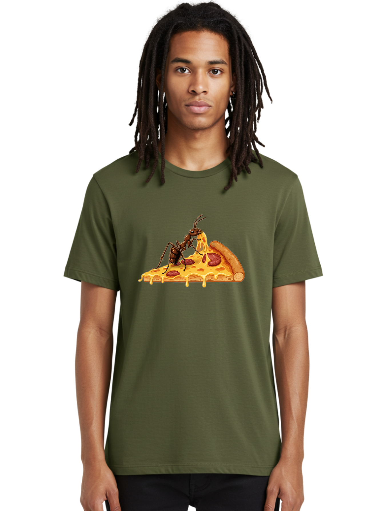 Ant-Eating-Pizza Men'S Graphic Tee, 100% Cotton, Comfortable Casual Summer Wear, Machine Washable, Vintage Camera, Old Camera, Antique Camera, Black Camera, Classic Photography, Photography Equipment, Nostalgic Device, Film Camera, Camera Art Bah444