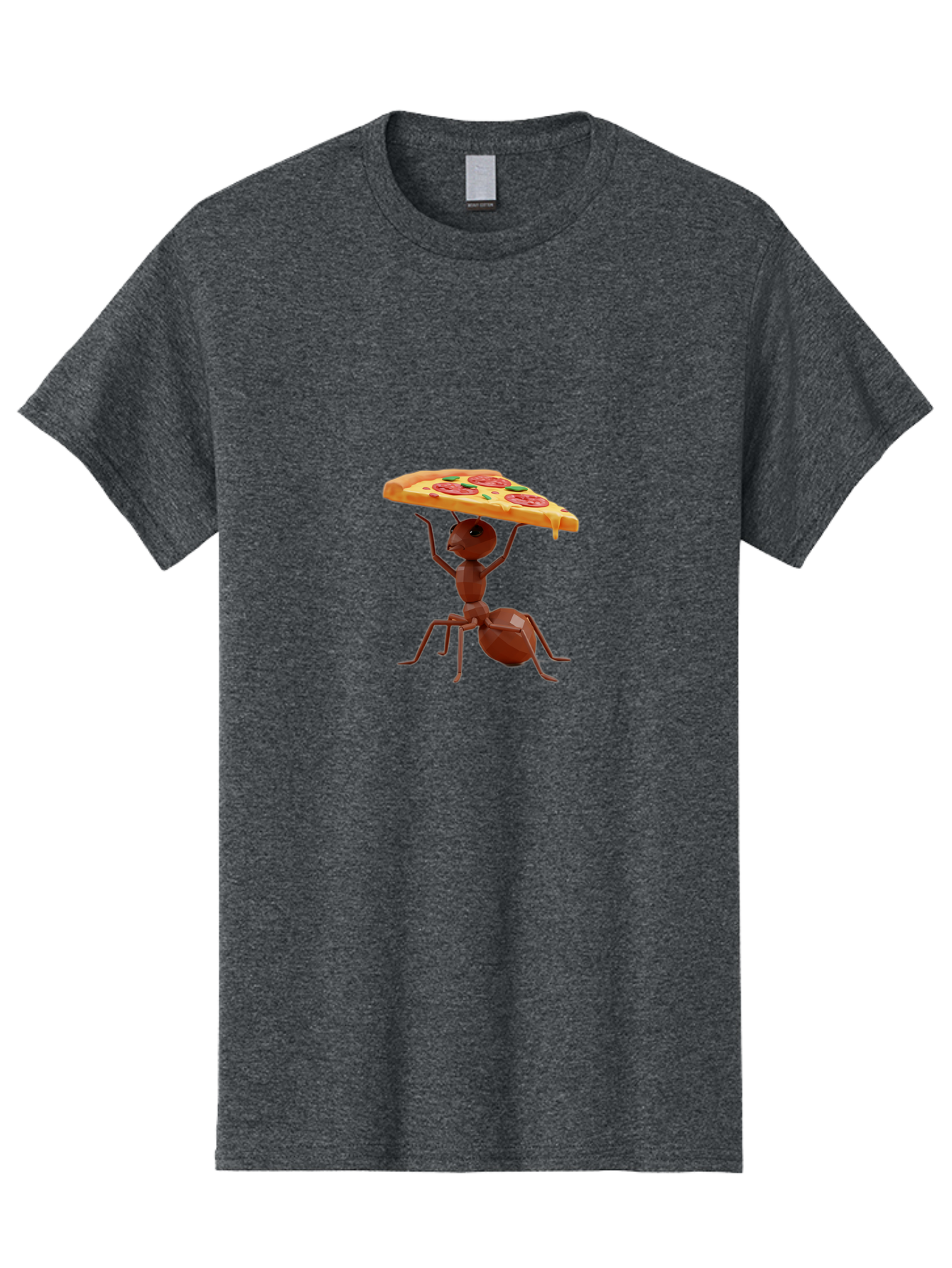 Ant-Holding-Pizza-Slice Men'S Graphic Tee, 100% Cotton, Comfortable Casual Summer Wear, Machine Washable, Vintage Camera, Old Camera, Antique Camera, Black Camera, Classic Photography, Photography Equipment, Nostalgic Device, Film Camera, Bah445