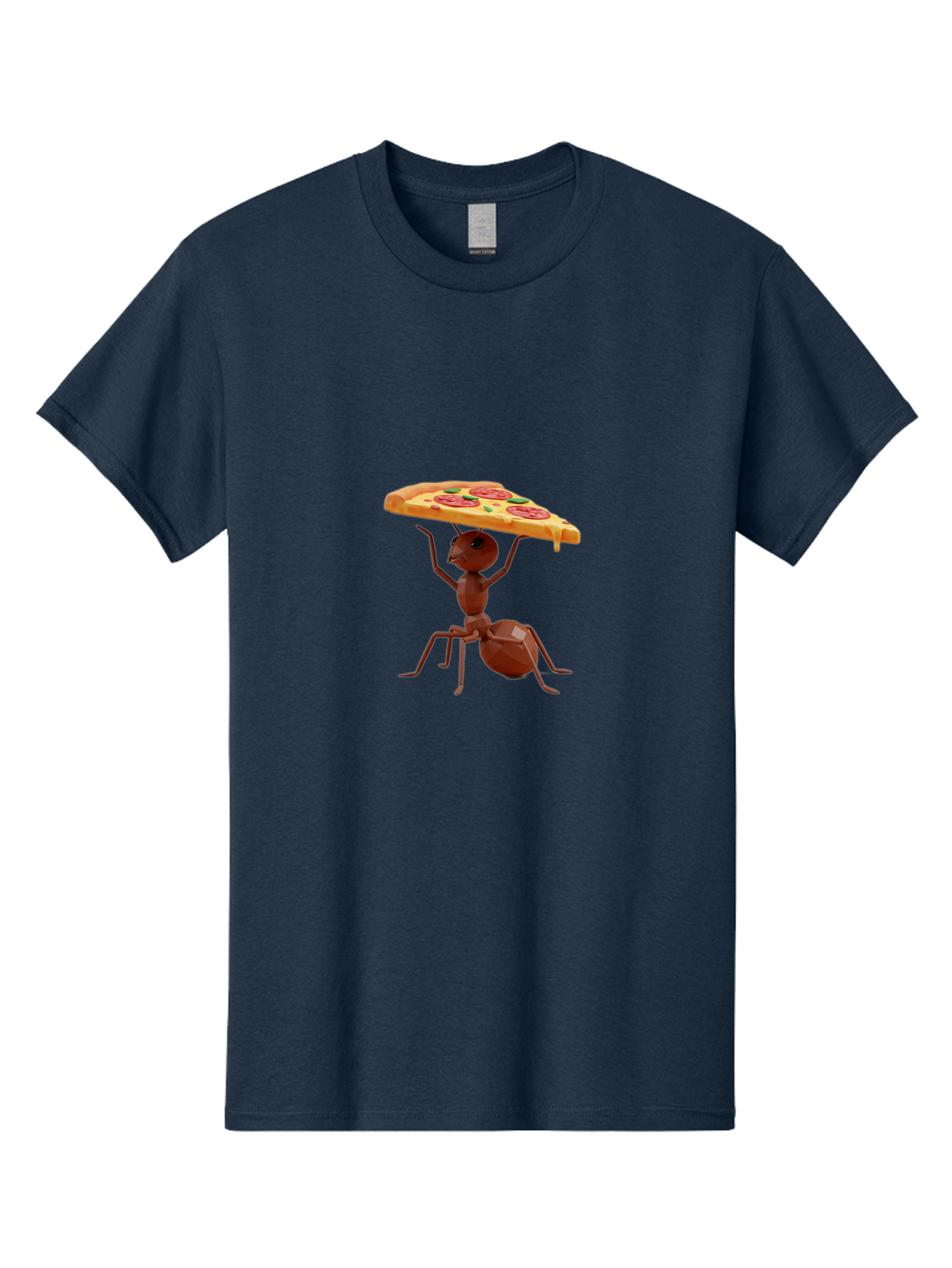 Ant-Holding-Pizza-Slice Men'S Graphic Tee, 100% Cotton, Comfortable Casual Summer Wear, Machine Washable, Vintage Camera, Old Camera, Antique Camera, Black Camera, Classic Photography, Photography Equipment, Nostalgic Device, Film Camera, Bah445