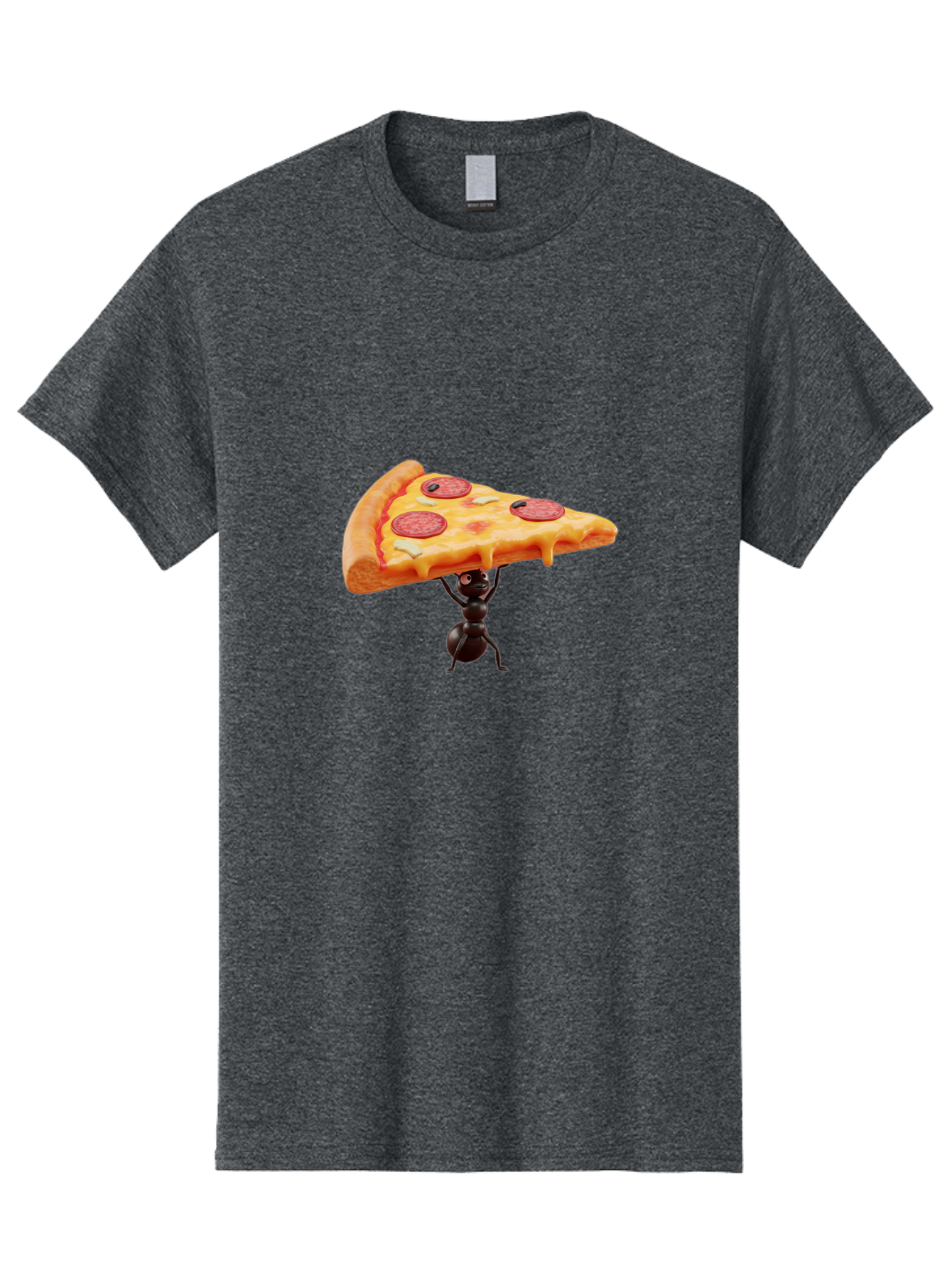Ant-Lifting-Pizza-Slice Men'S Graphic Tee, 100% Cotton, Comfortable Casual Summer Wear, Machine Washable, Vintage Camera, Old Camera, Antique Camera, Black Camera, Classic Photography, Photography Equipment, Nostalgic Device, Film Camera, Bah447