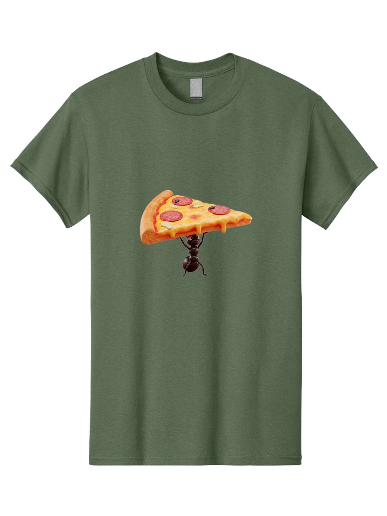 Ant-Lifting-Pizza-Slice Men'S Graphic Tee, 100% Cotton, Comfortable Casual Summer Wear, Machine Washable, Vintage Camera, Old Camera, Antique Camera, Black Camera, Classic Photography, Photography Equipment, Nostalgic Device, Film Camera, Bah447