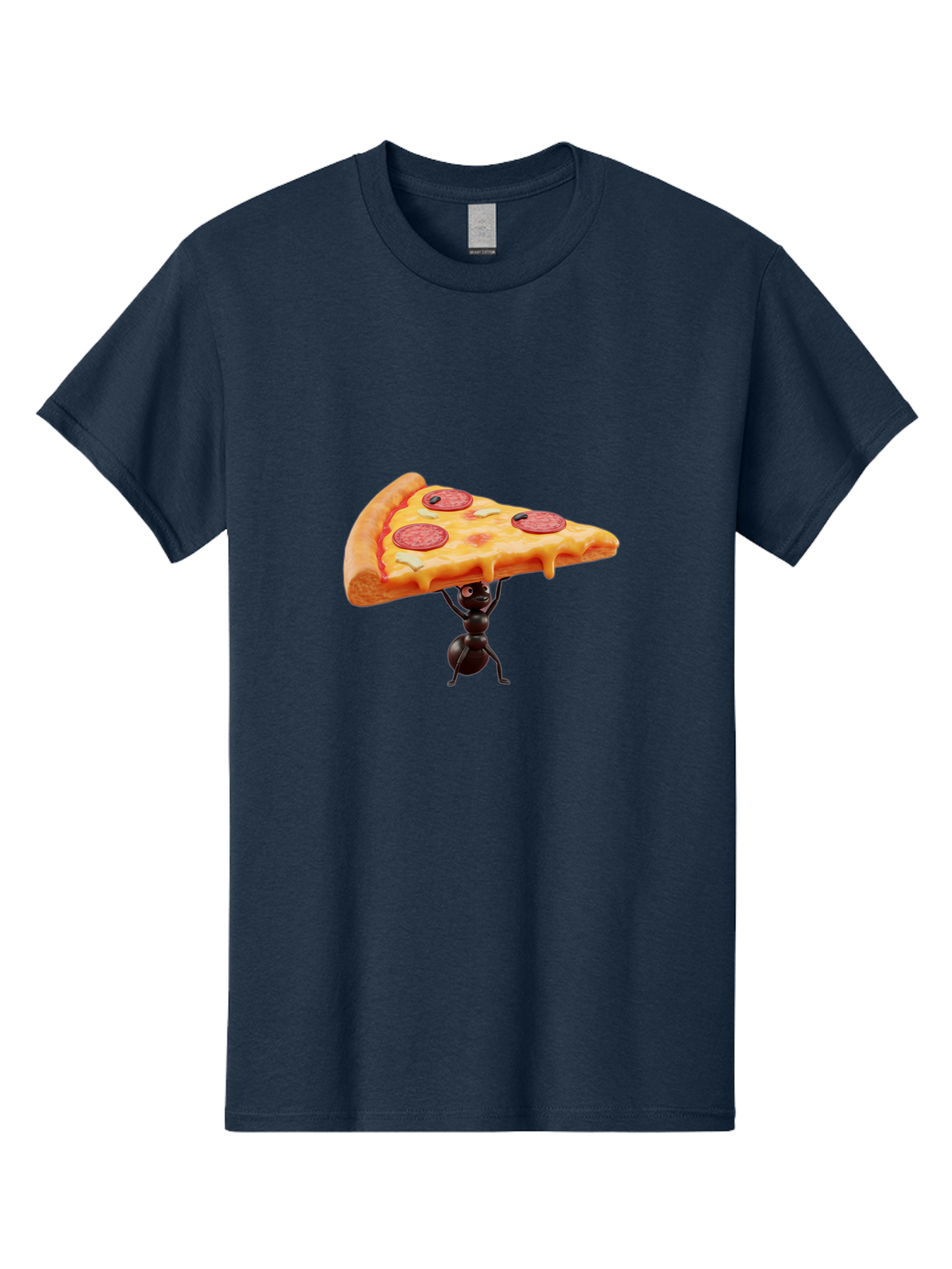 Ant-Lifting-Pizza-Slice Men'S Graphic Tee, 100% Cotton, Comfortable Casual Summer Wear, Machine Washable, Vintage Camera, Old Camera, Antique Camera, Black Camera, Classic Photography, Photography Equipment, Nostalgic Device, Film Camera, Bah447
