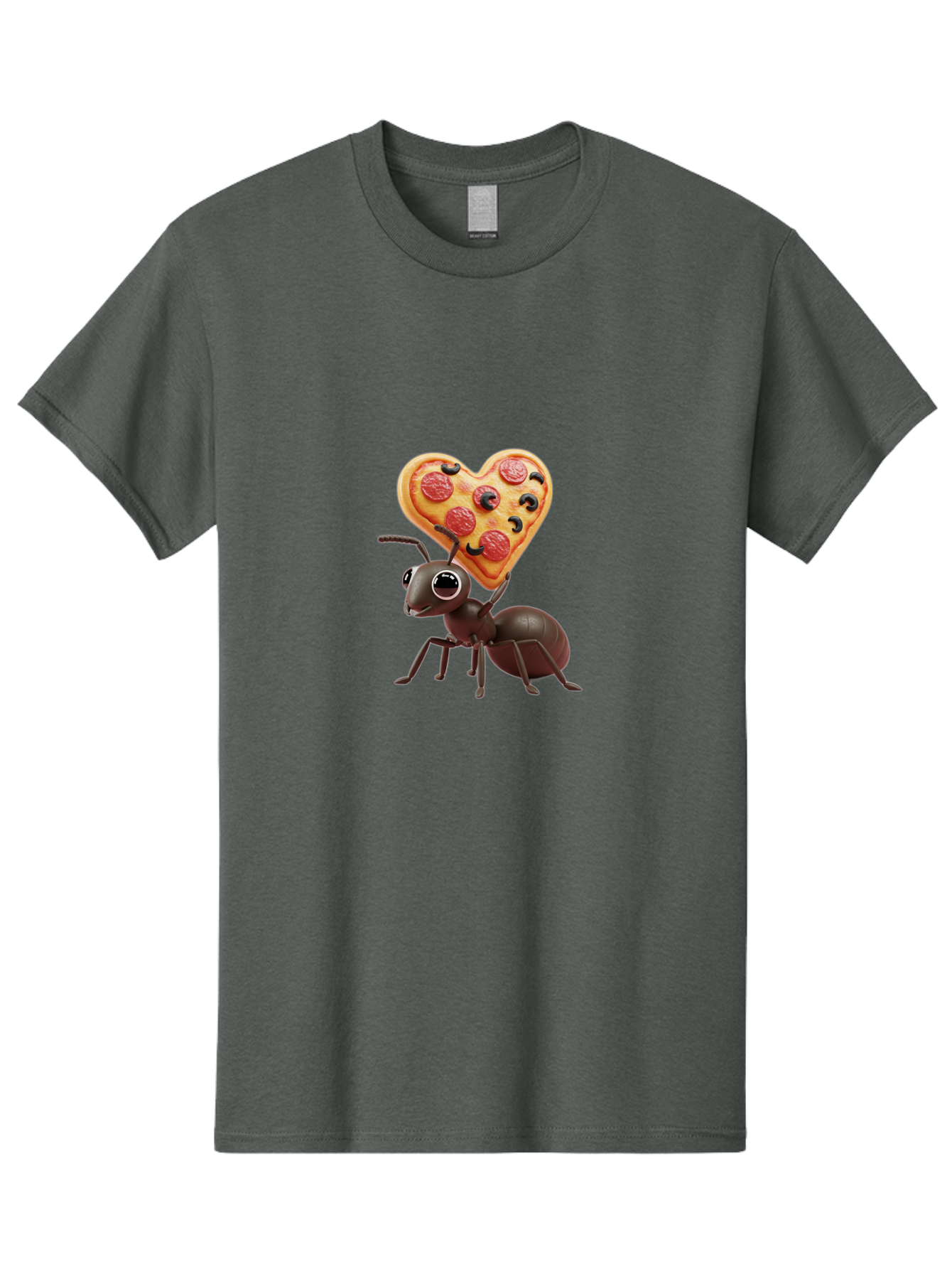 Ant-With-Heart-Shaped-Pizza Men'S Graphic Tee, 100% Cotton, Comfortable Casual Summer Wear, Machine Washable, Vintage Camera, Old Camera, Antique Camera, Black Camera, Classic Photography, Photography Equipment, Nostalgic Device, Film Camera, Bah449