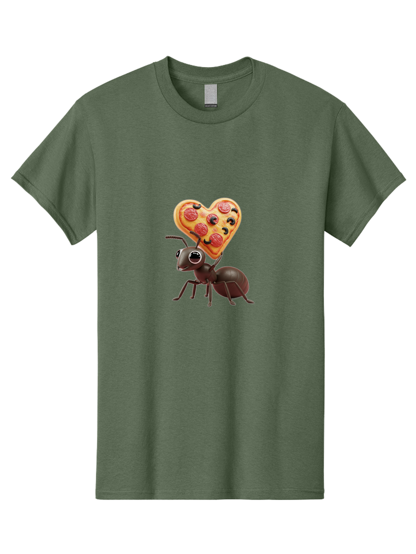 Ant-With-Heart-Shaped-Pizza Men'S Graphic Tee, 100% Cotton, Comfortable Casual Summer Wear, Machine Washable, Vintage Camera, Old Camera, Antique Camera, Black Camera, Classic Photography, Photography Equipment, Nostalgic Device, Film Camera, Bah449