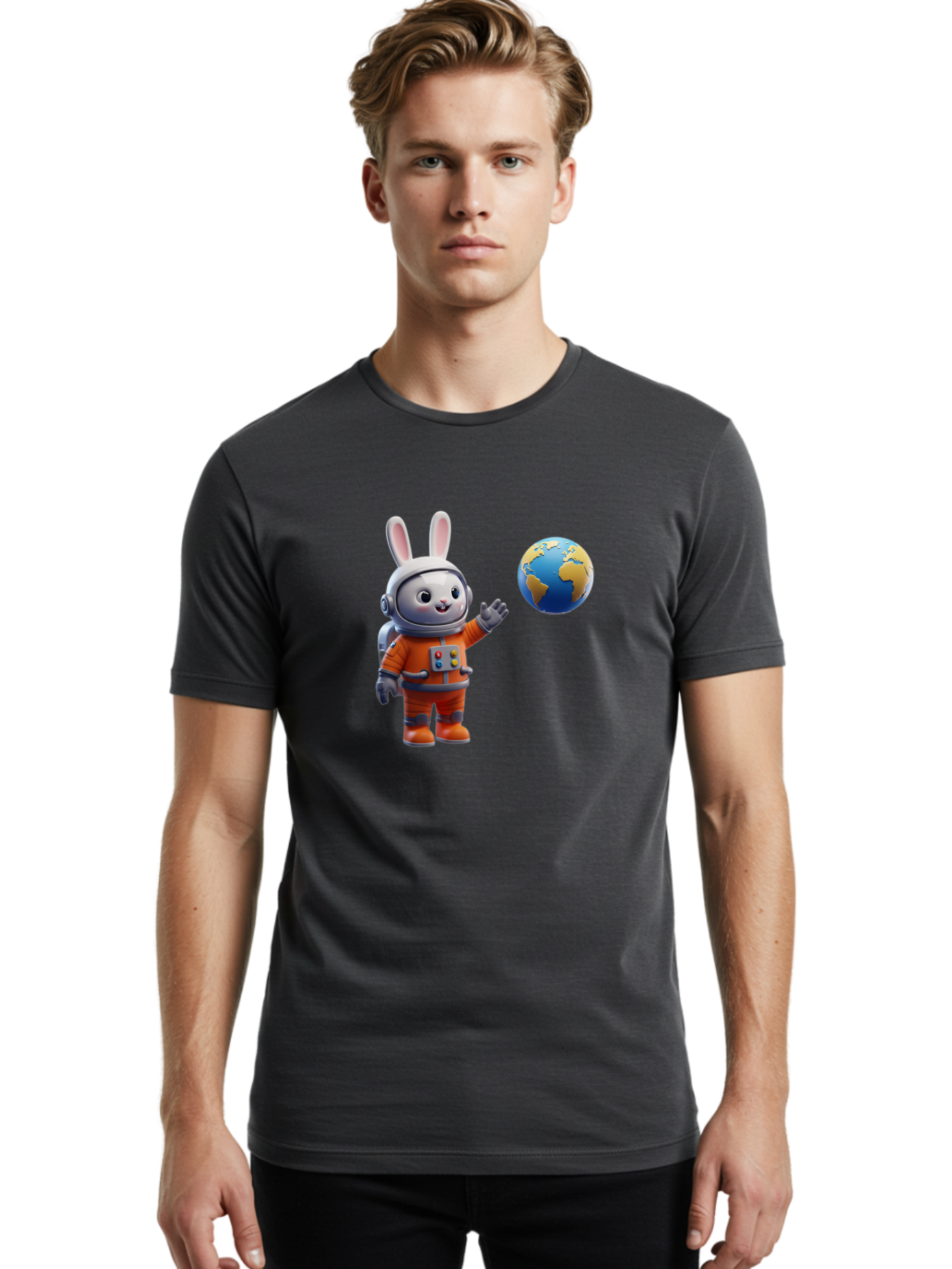 Astronaut-Bunny-19 Men'S Graphic Tee, 100% Cotton, Comfortable Casual Summer Wear, Machine Washable, Vintage Camera, Old Camera, Antique Camera, Black Camera, Classic Photography, Photography Equipment, Nostalgic Device, Film Camera, Bah460