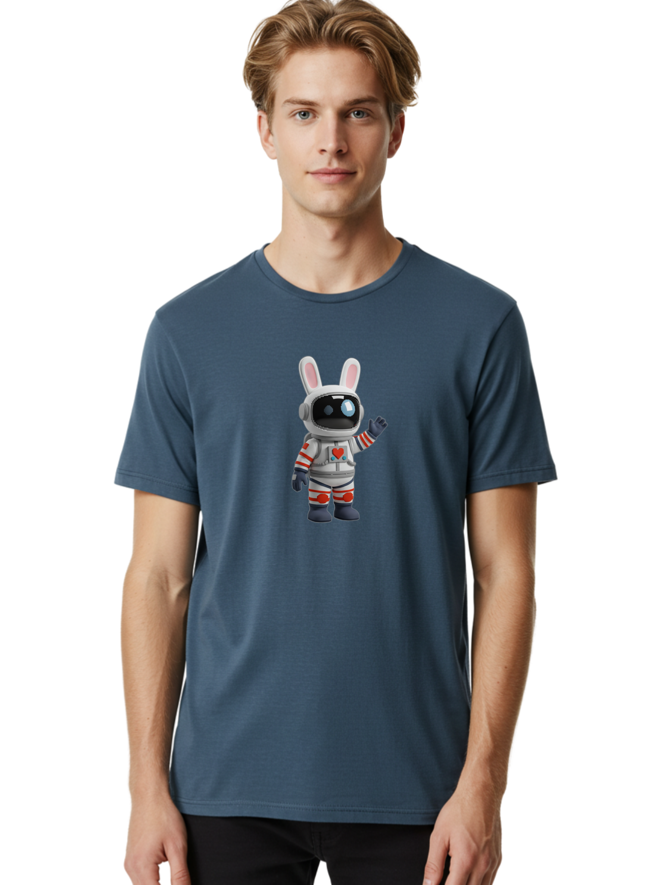 Astronaut-Bunny-2 Men'S Graphic Tee, 100% Cotton, Comfortable Casual Summer Wear, Machine Washable, Vintage Camera, Old Camera, Antique Camera, Black Camera, Classic Photography, Photography Equipment, Nostalgic Device, Film Camera, Camera Art Bah461