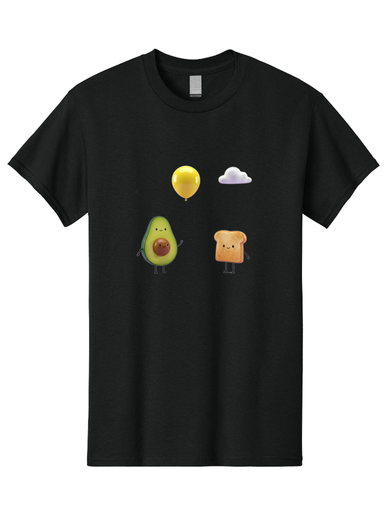 Avocado-Toast-Characters-1 Men'S Graphic Tee, 100% Cotton, Comfortable Casual Summer Wear, Machine Washable, Vintage Camera, Old Camera, Antique Camera, Black Camera, Classic Photography, Photography Equipment, Nostalgic Device, Film Camera, Bah531