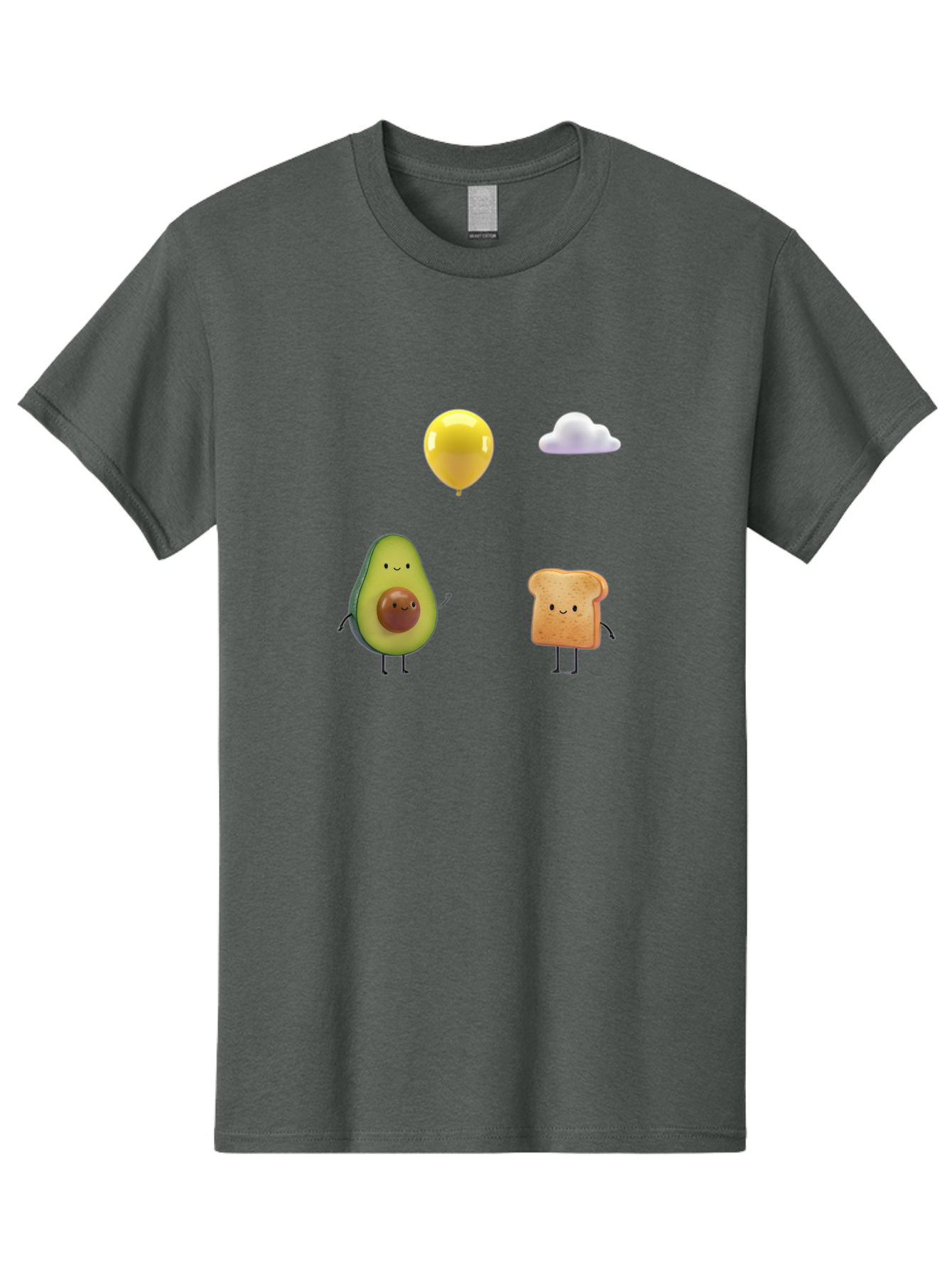 Avocado-Toast-Characters-1 Men'S Graphic Tee, 100% Cotton, Comfortable Casual Summer Wear, Machine Washable, Vintage Camera, Old Camera, Antique Camera, Black Camera, Classic Photography, Photography Equipment, Nostalgic Device, Film Camera, Bah531