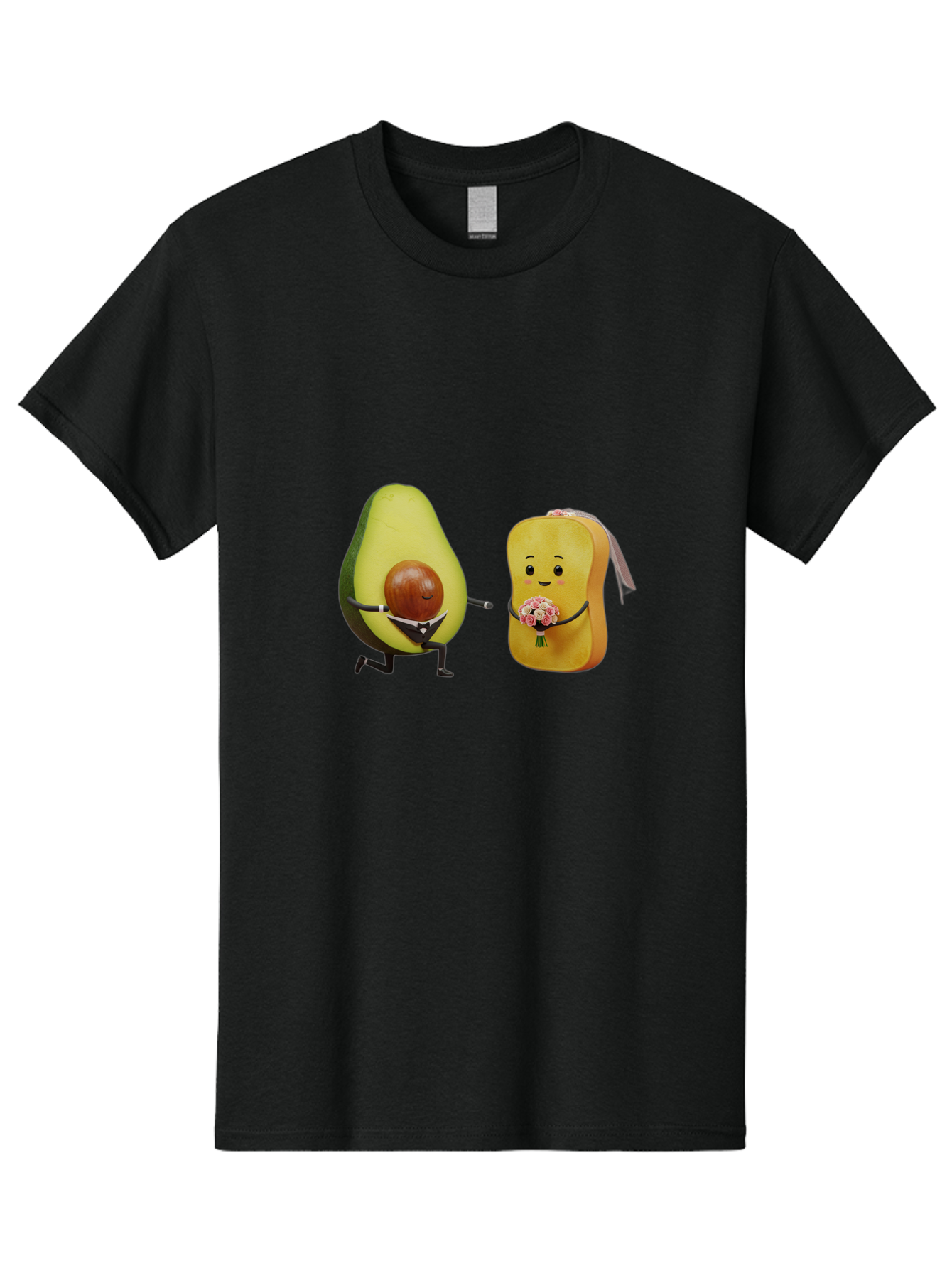 Avocado-Toast-Couple-1 Men'S Graphic Tee, 100% Cotton, Comfortable Casual Summer Wear, Machine Washable, Vintage Camera, Old Camera, Antique Camera, Black Camera, Classic Photography, Photography Equipment, Nostalgic Device, Film Camera, Bah533