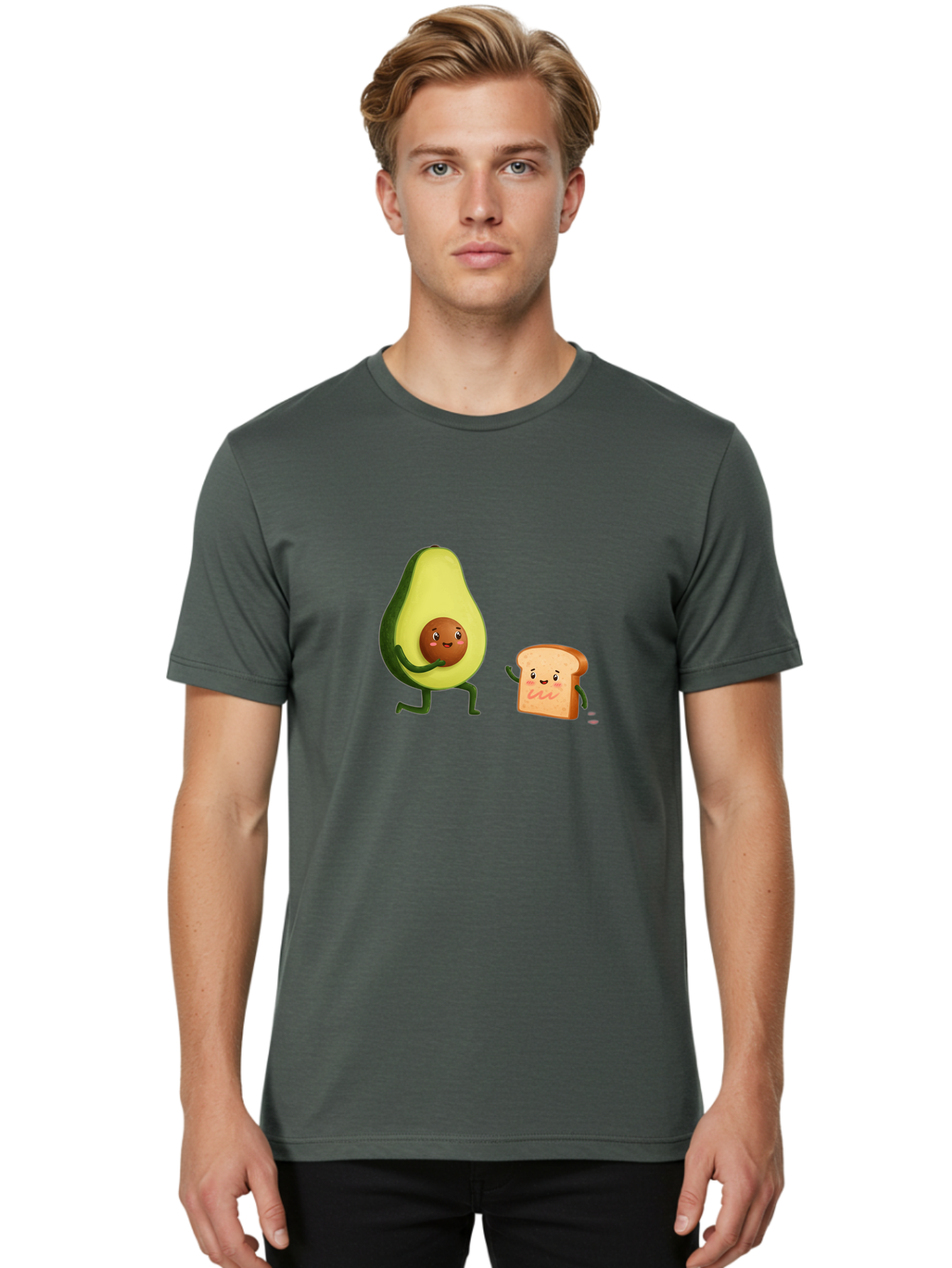 Avocado-Toast-Friends-1 Men'S Graphic Tee, 100% Cotton, Comfortable Casual Summer Wear, Machine Washable, Vintage Camera, Old Camera, Antique Camera, Black Camera, Classic Photography, Photography Equipment, Nostalgic Device, Film Camera, Bah539