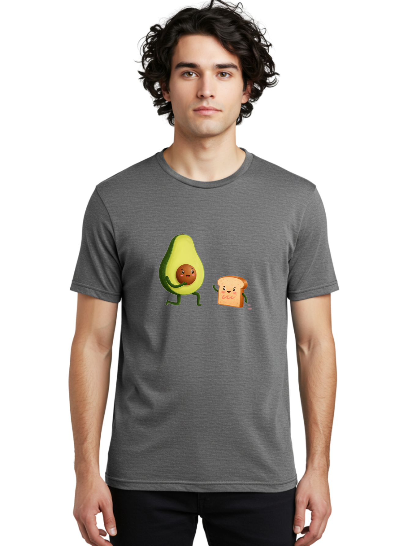 Avocado-Toast-Friends-1 Men'S Graphic Tee, 100% Cotton, Comfortable Casual Summer Wear, Machine Washable, Vintage Camera, Old Camera, Antique Camera, Black Camera, Classic Photography, Photography Equipment, Nostalgic Device, Film Camera, Bah539