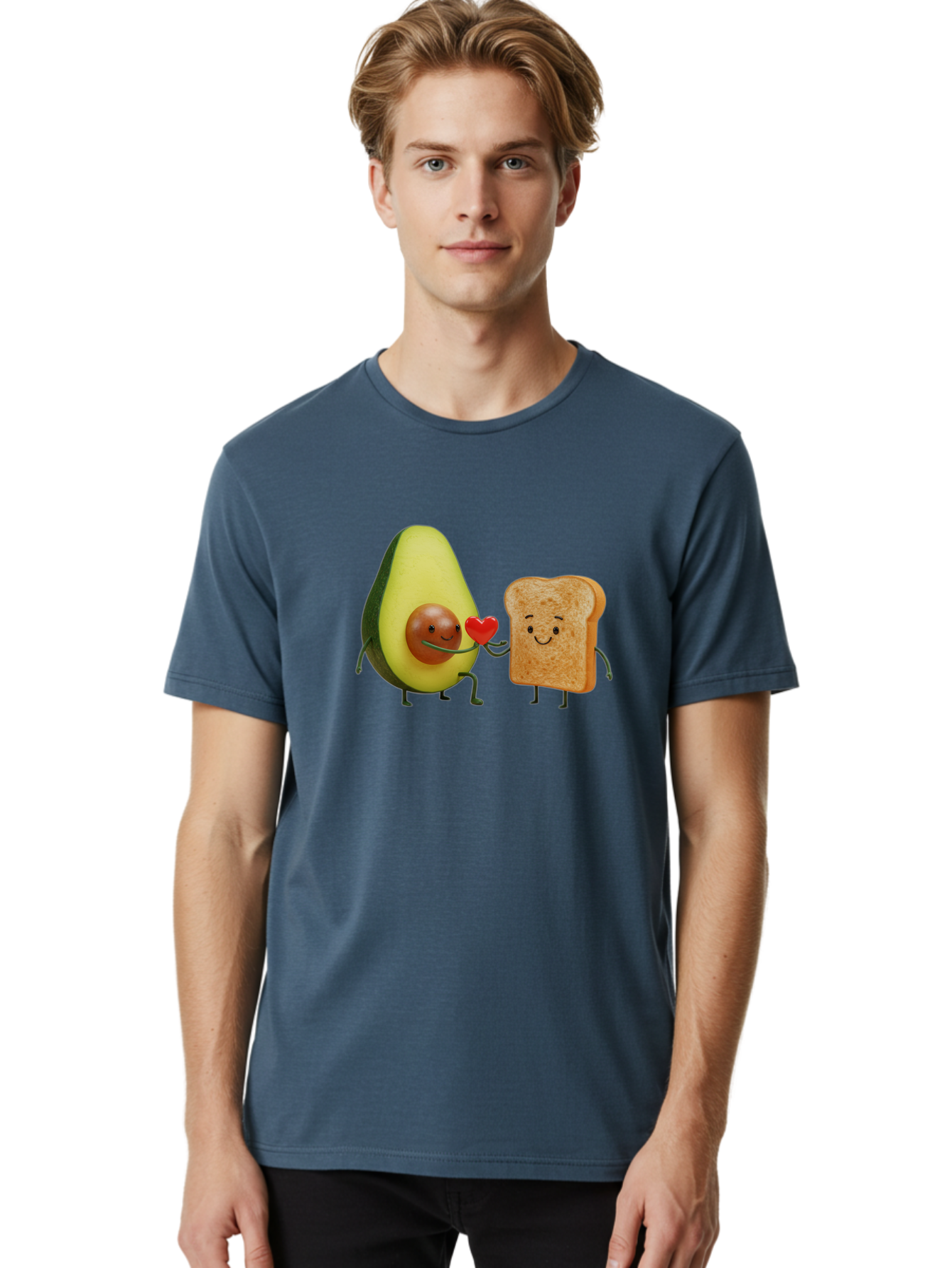Avocado-Toast-Love-1 Men'S Graphic Tee, 100% Cotton, Comfortable Casual Summer Wear, Machine Washable, Vintage Camera, Old Camera, Antique Camera, Black Camera, Classic Photography, Photography Equipment, Nostalgic Device, Film Camera, Bah541