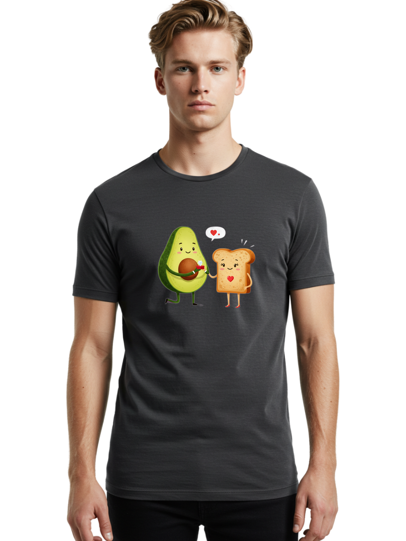 Avocado-Toast-Love Men'S Graphic Tee, 100% Cotton, Comfortable Casual Summer Wear, Machine Washable, Vintage Camera, Old Camera, Antique Camera, Black Camera, Classic Photography, Photography Equipment, Nostalgic Device, Film Camera, Bah543