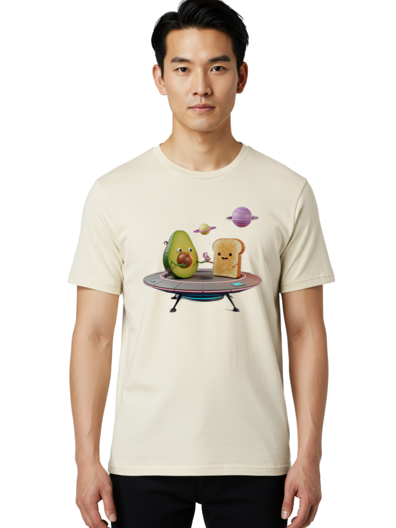 Avocado-Toast-Spacecraft Men'S Graphic Tee, 100% Cotton, Comfortable Casual Summer Wear, Machine Washable, Vintage Camera, Old Camera, Antique Camera, Black Camera, Classic Photography, Photography Equipment, Nostalgic Device, Film Camera, Bah546