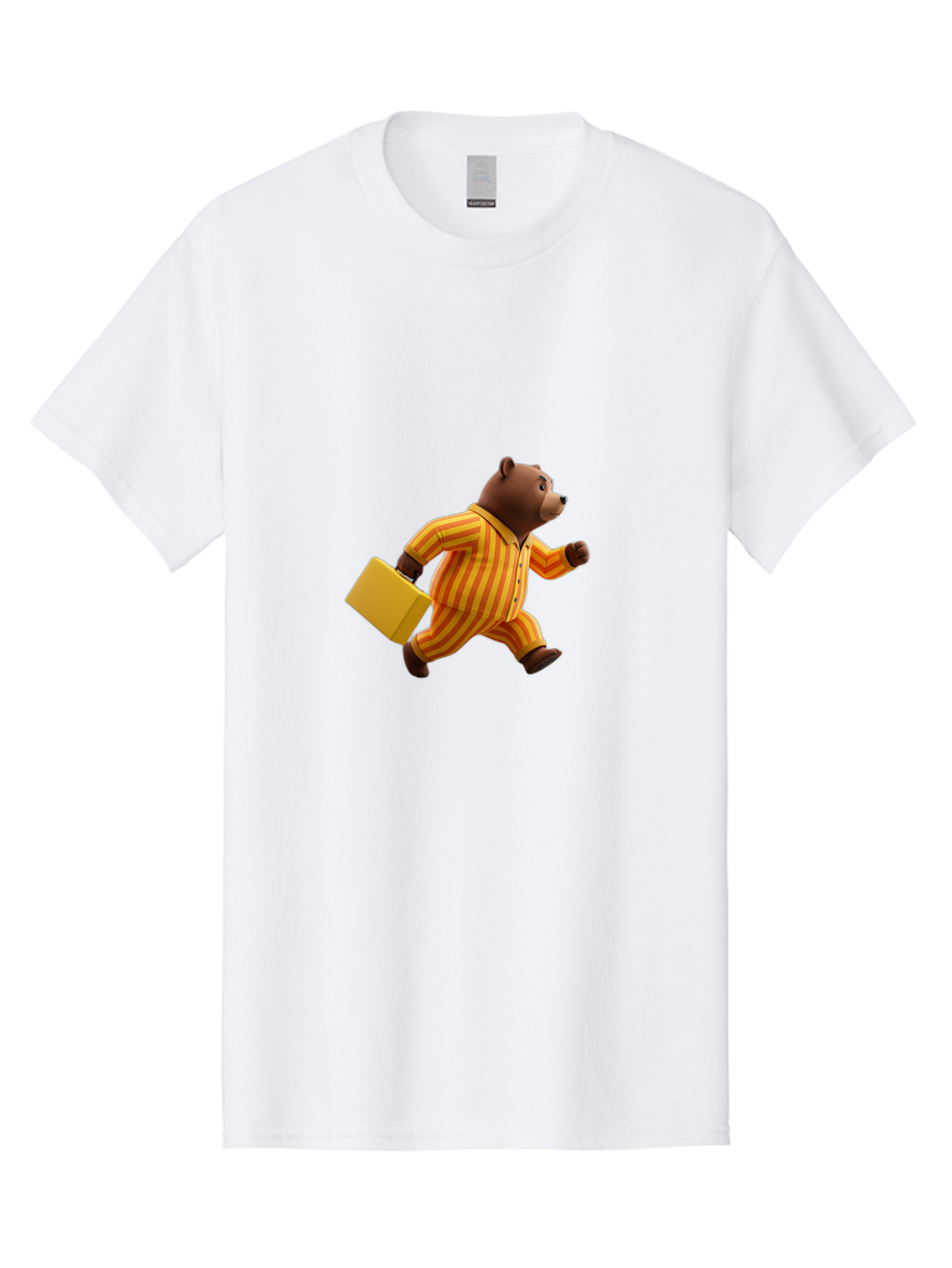 Bear-In-Pajamas-With-Briefcase Men'S Graphic Tee, 100% Cotton, Comfortable Casual Summer Wear, Machine Washable, Vintage Camera, Old Camera, Antique Camera, Black Camera, Classic Photography, Photography Equipment, Nostalgic Device, Bah578