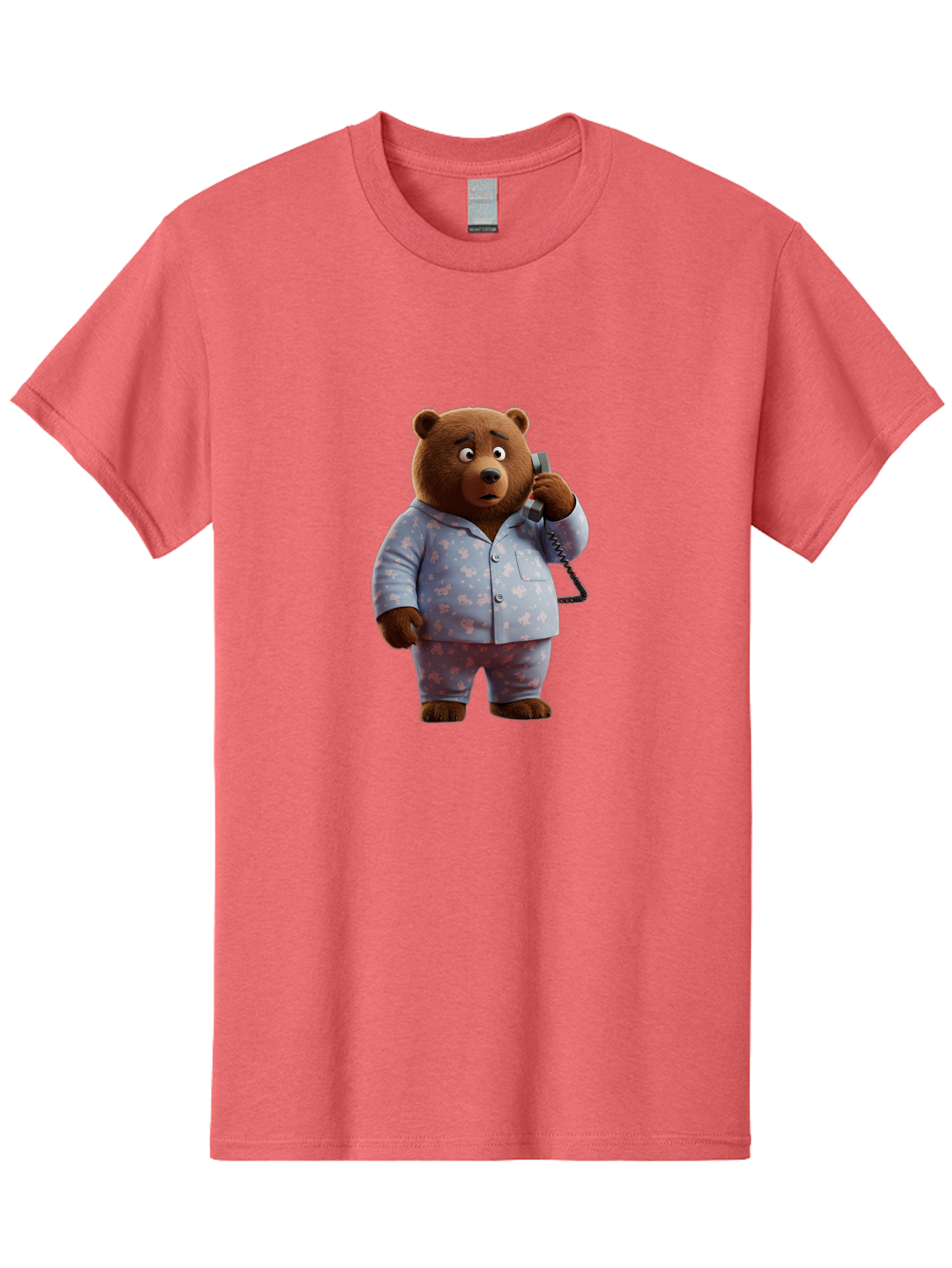 Bear-On-Phone Men'S Graphic Tee, 100% Cotton, Comfortable Casual Summer Wear, Machine Washable, Vintage Camera, Old Camera, Antique Camera, Black Camera, Classic Photography, Photography Equipment, Nostalgic Device, Film Camera, Camera Art Bah586